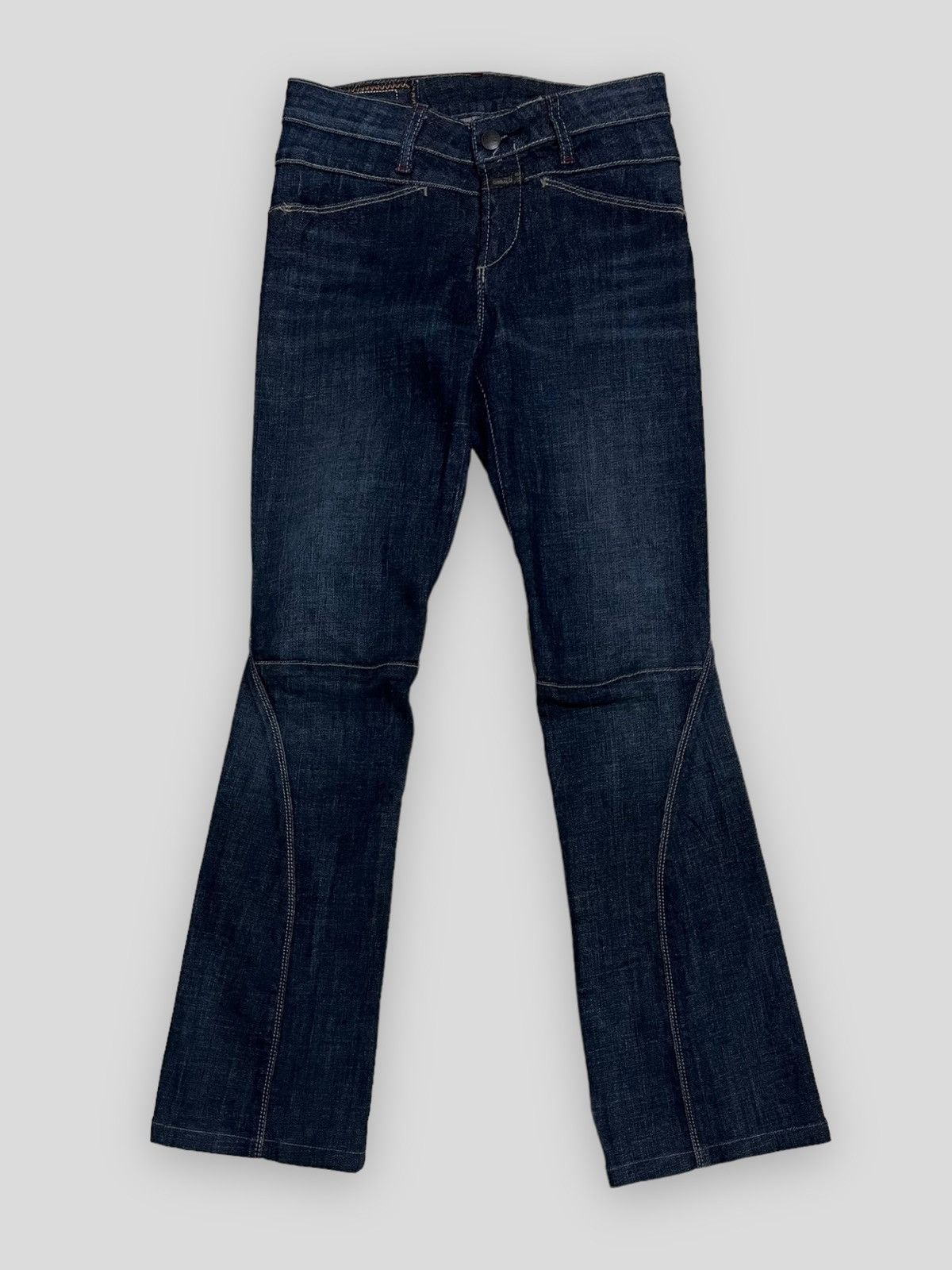 image of Marithe Francois Girbaud Send Offer Marithe Francois Girbadud Hybrid Flared Denim in Blue Jean (Siz