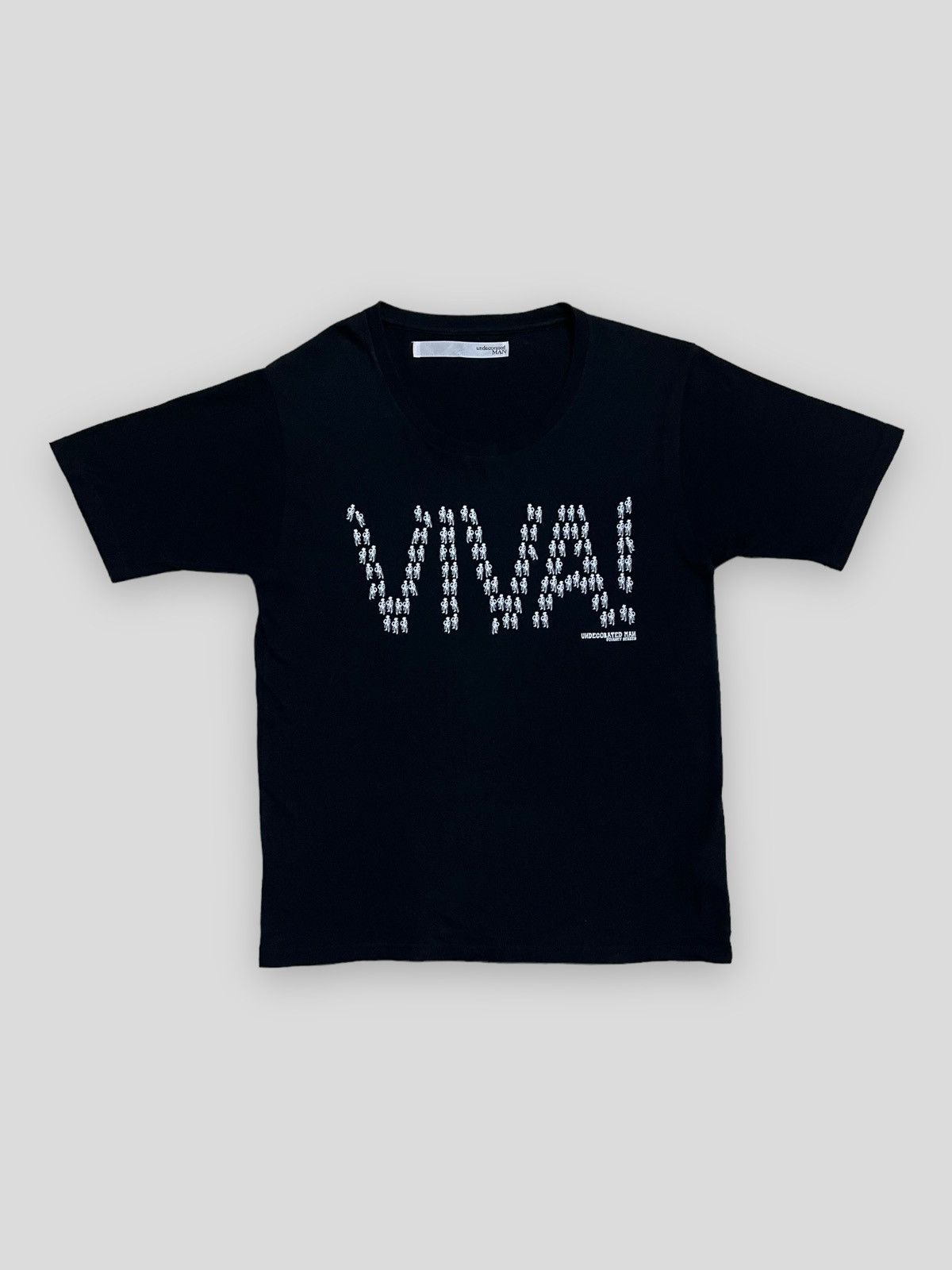 image of Undecorated Man Japan Send Offer Japan Designer Viva Punk Undercorated Man Tee in Black (Size Small