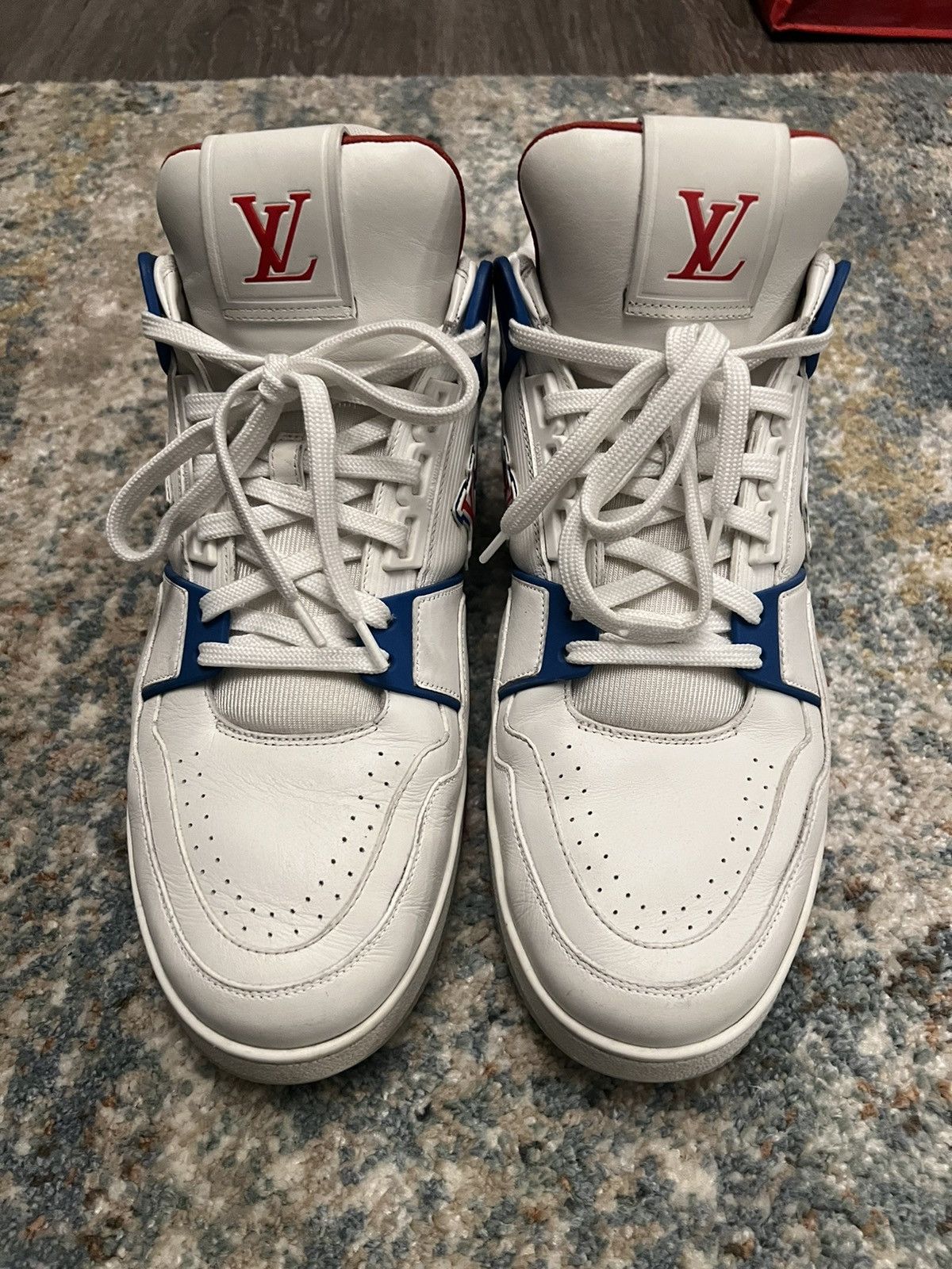 Louis Vuitton Louis Vuitton Virgil Abloh Trainer Sneaker Military Blue 4 Size US 11 / EU 44 - 2 Thumbnail