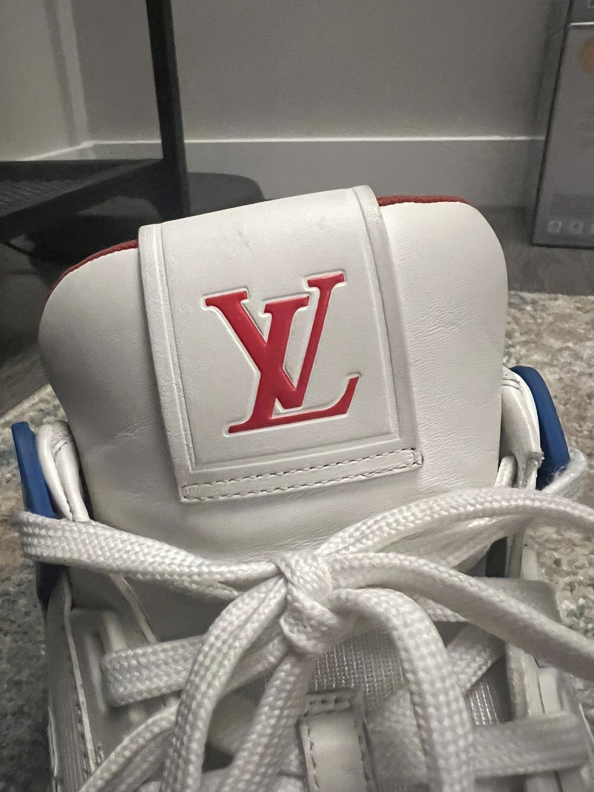 Louis Vuitton Louis Vuitton Virgil Abloh Trainer Sneaker Military Blue 4 Size US 11 / EU 44 - 6 Thumbnail