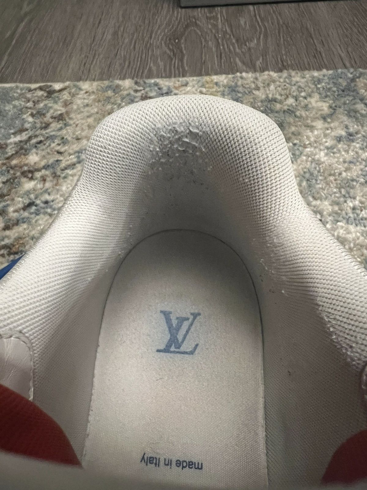 Louis Vuitton Louis Vuitton Virgil Abloh Trainer Sneaker Military Blue 4 Size US 11 / EU 44 - 9 Thumbnail