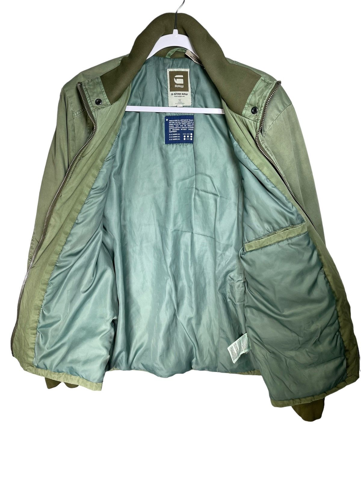 G-Star Gstar Raw Faded Green Jacket Size US L / EU 52-54 / 3 - 3 Thumbnail