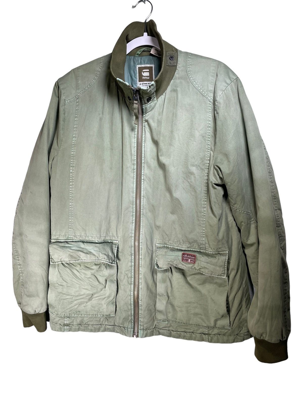 G-Star Gstar Raw Faded Green Jacket Size US L / EU 52-54 / 3 - 1 Thumbnail