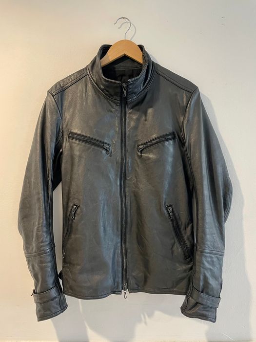 Shellac Shellac Biker Leather Jacket | Grailed