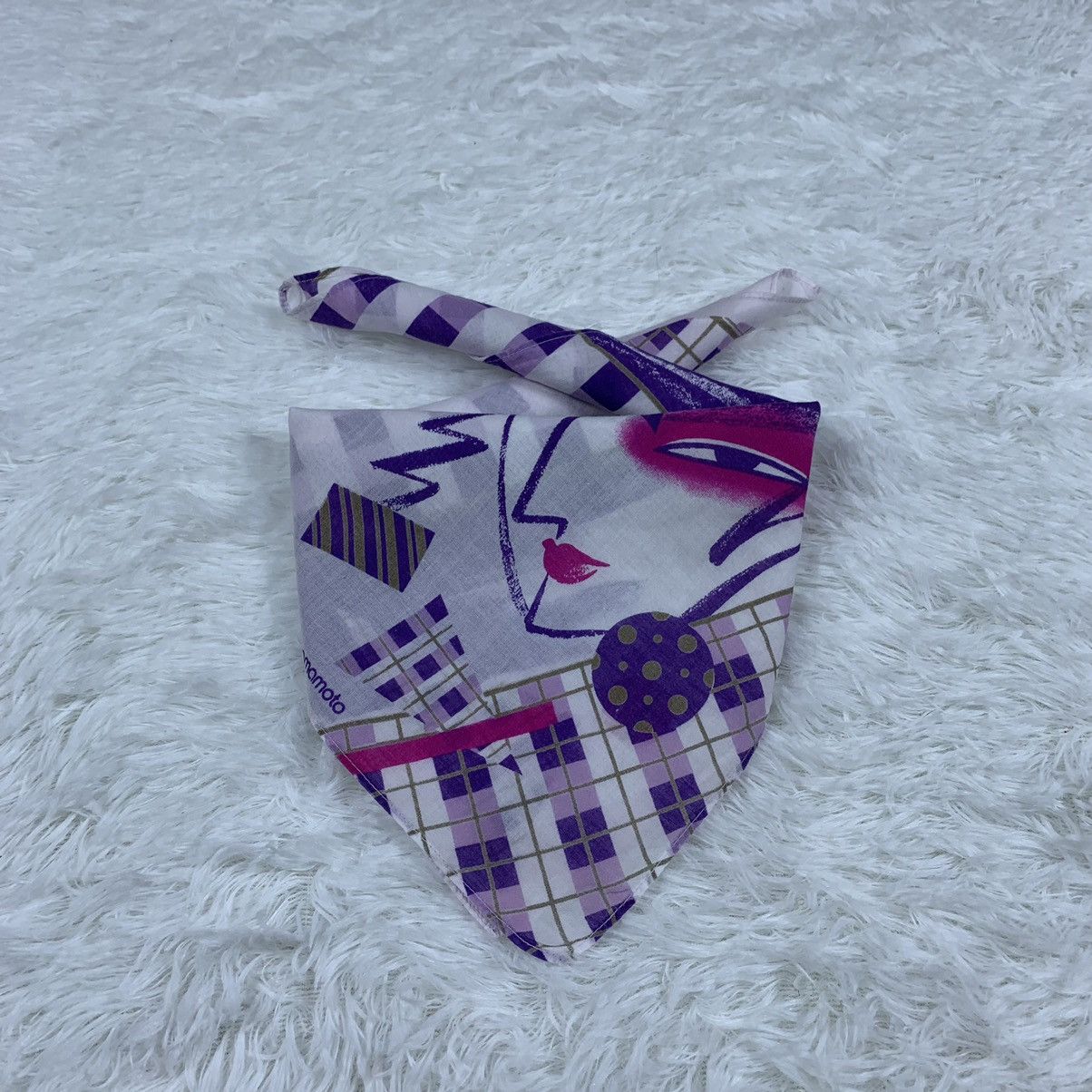 Japanese Brand × Kansai Yamamoto KANSAI YAMAMOTO handkerchief bandana handy scarf.. Size ONE SIZE - 2 Thumbnail