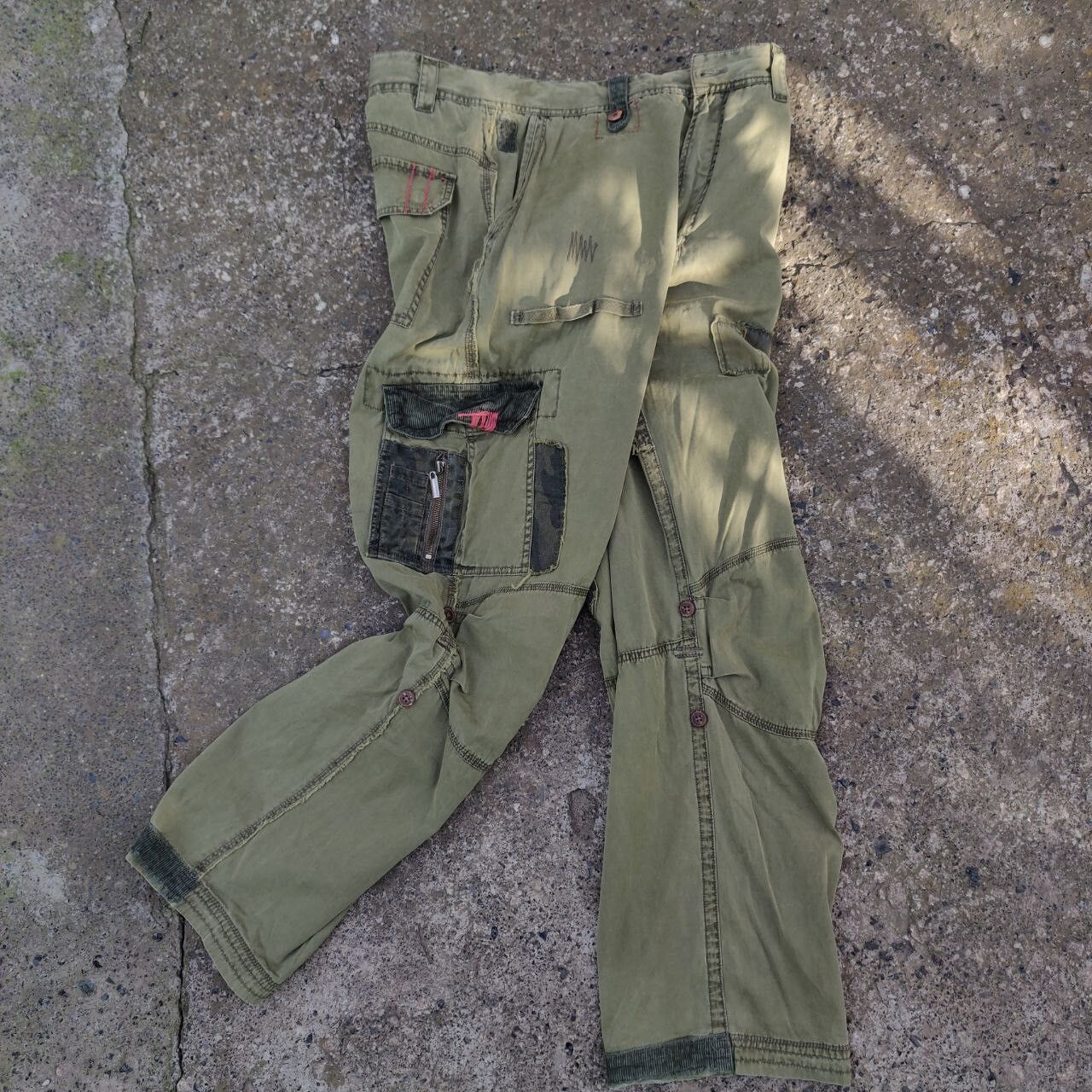 Vintage Vintage Japanese Cargo Pants Multipocket Y2K Military Secret Size US 32 / EU 48 - 3 Thumbnail