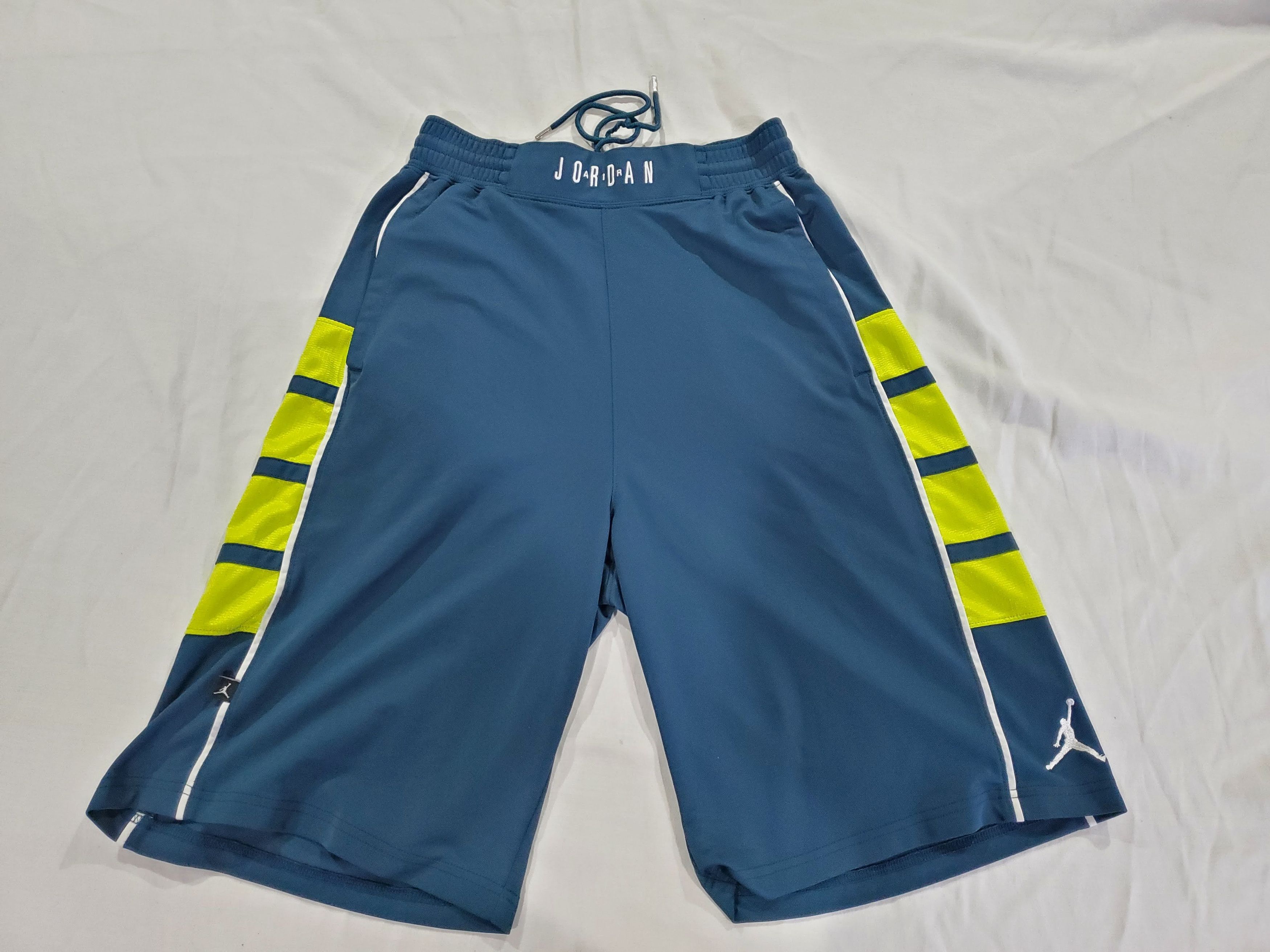 Jordan Brand Nike Air Jordan Flight Basketball Shorts MEDIUM Blue Yellow Grailed