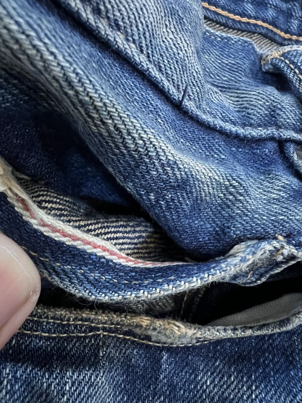 Issey Miyake Kuro Boro Japanese Selvedge Denim Jeans Size US 31 - 10 Thumbnail