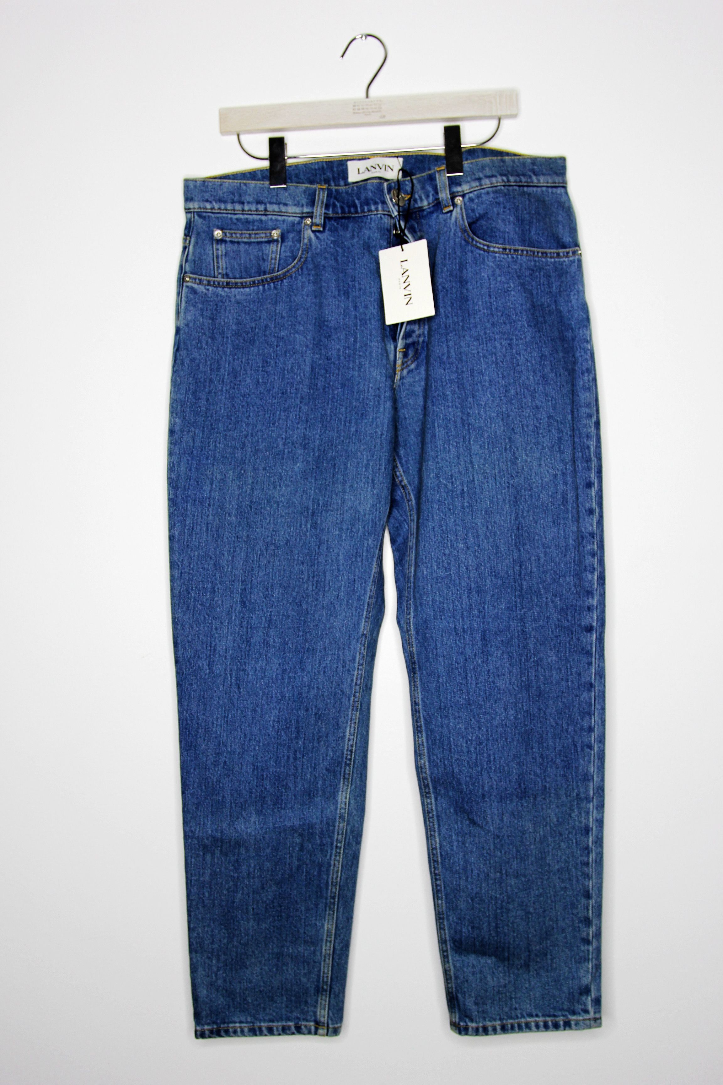 Lanvin BNWT AW22 LANVIN LIGHT WASH STRAIGHT LEG JEANS 34 Size US 34 / EU 50 - 2 Thumbnail