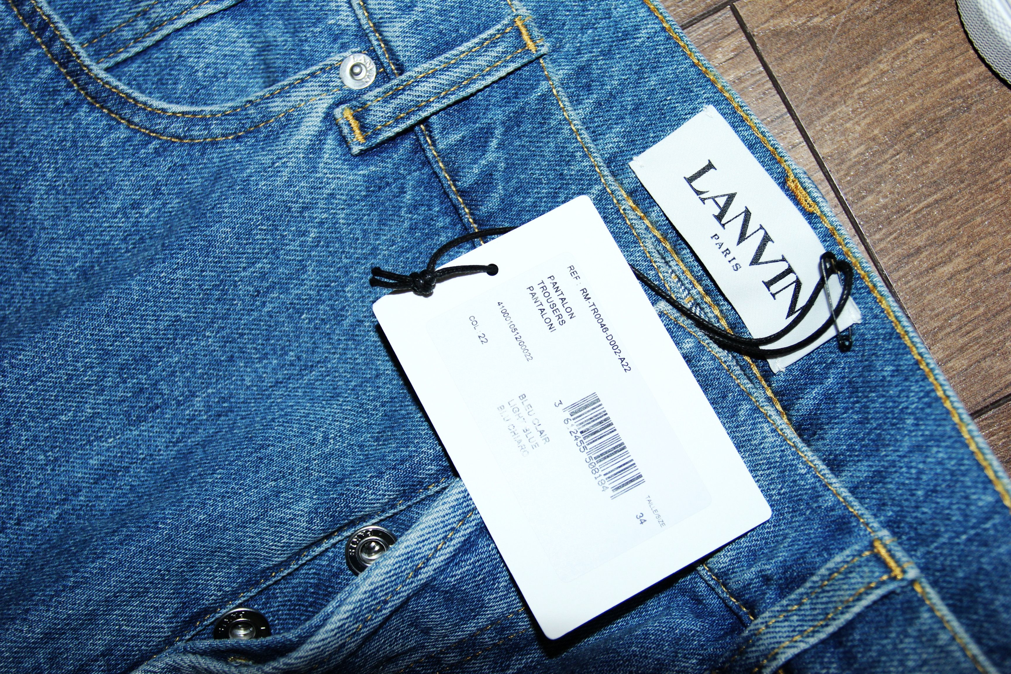 Lanvin BNWT AW22 LANVIN LIGHT WASH STRAIGHT LEG JEANS 34 Size US 34 / EU 50 - 8 Thumbnail