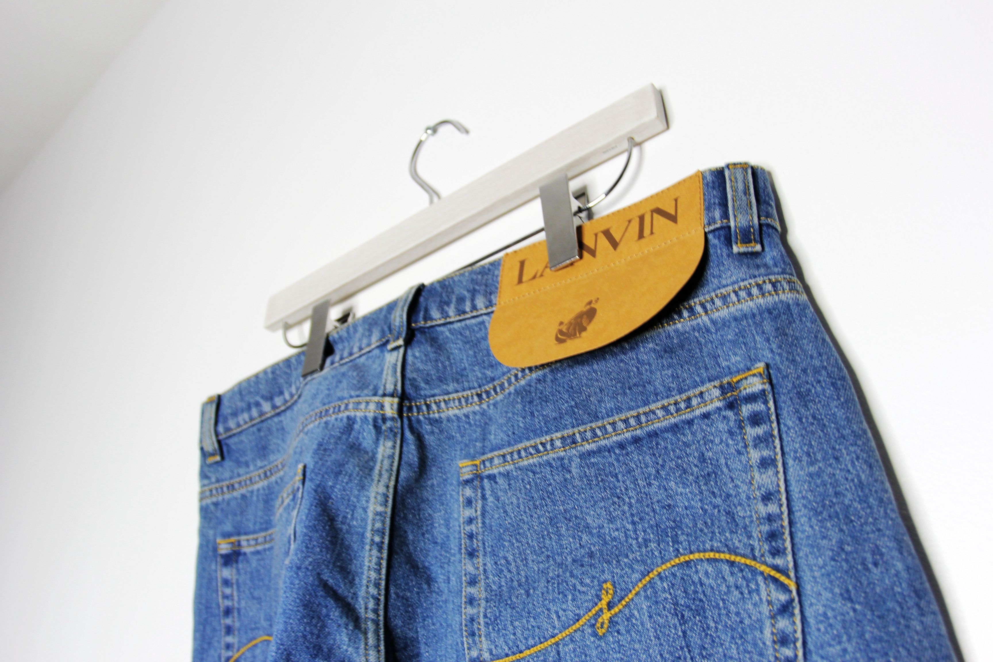 Lanvin BNWT AW22 LANVIN LIGHT WASH STRAIGHT LEG JEANS 34 Size US 34 / EU 50 - 6 Thumbnail