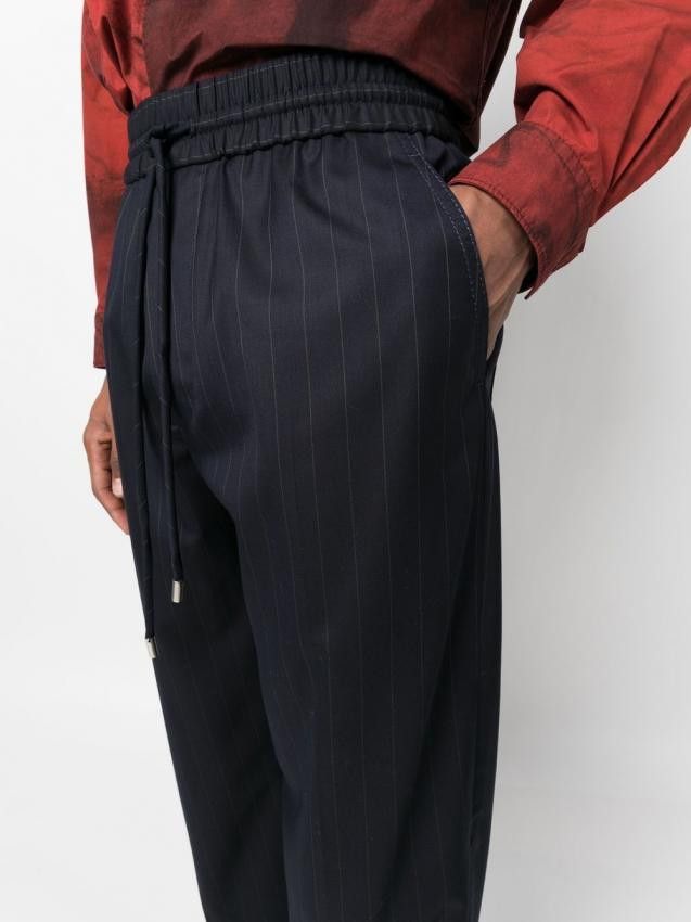 Lanvin BNWT AW22 LANVIN PINSTRIPED STRAIGHT-LEG PANTS 46 Size US 30 / EU 46 - 11 Thumbnail