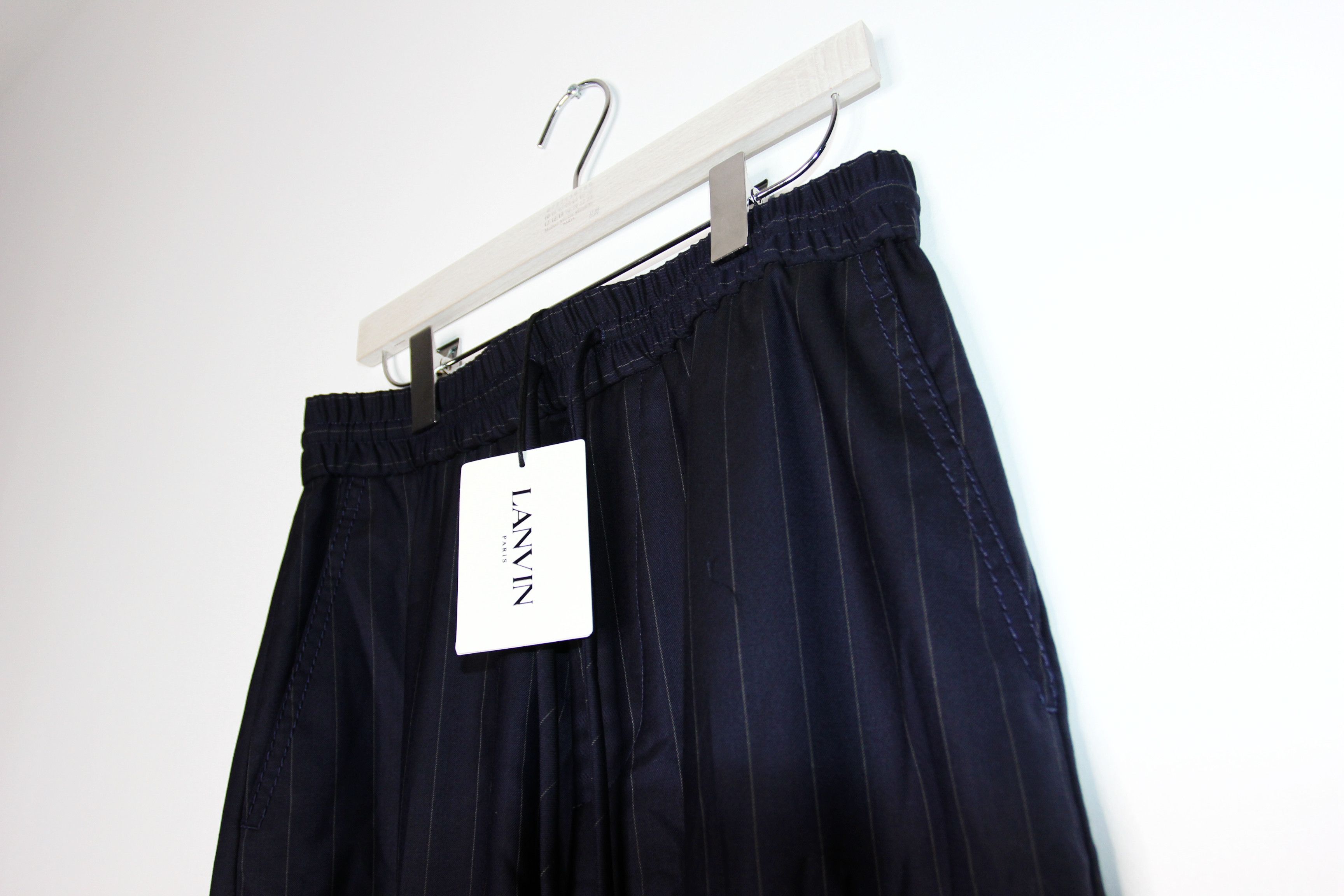 Lanvin BNWT AW22 LANVIN PINSTRIPED STRAIGHT-LEG PANTS 46 Size US 30 / EU 46 - 4 Thumbnail