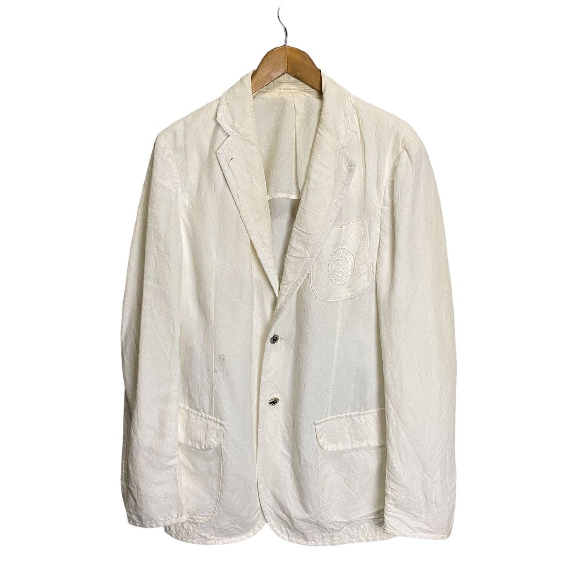 Armani × Vintage armani collezioni vintage white blazer Size 46L - 1 Thumbnail