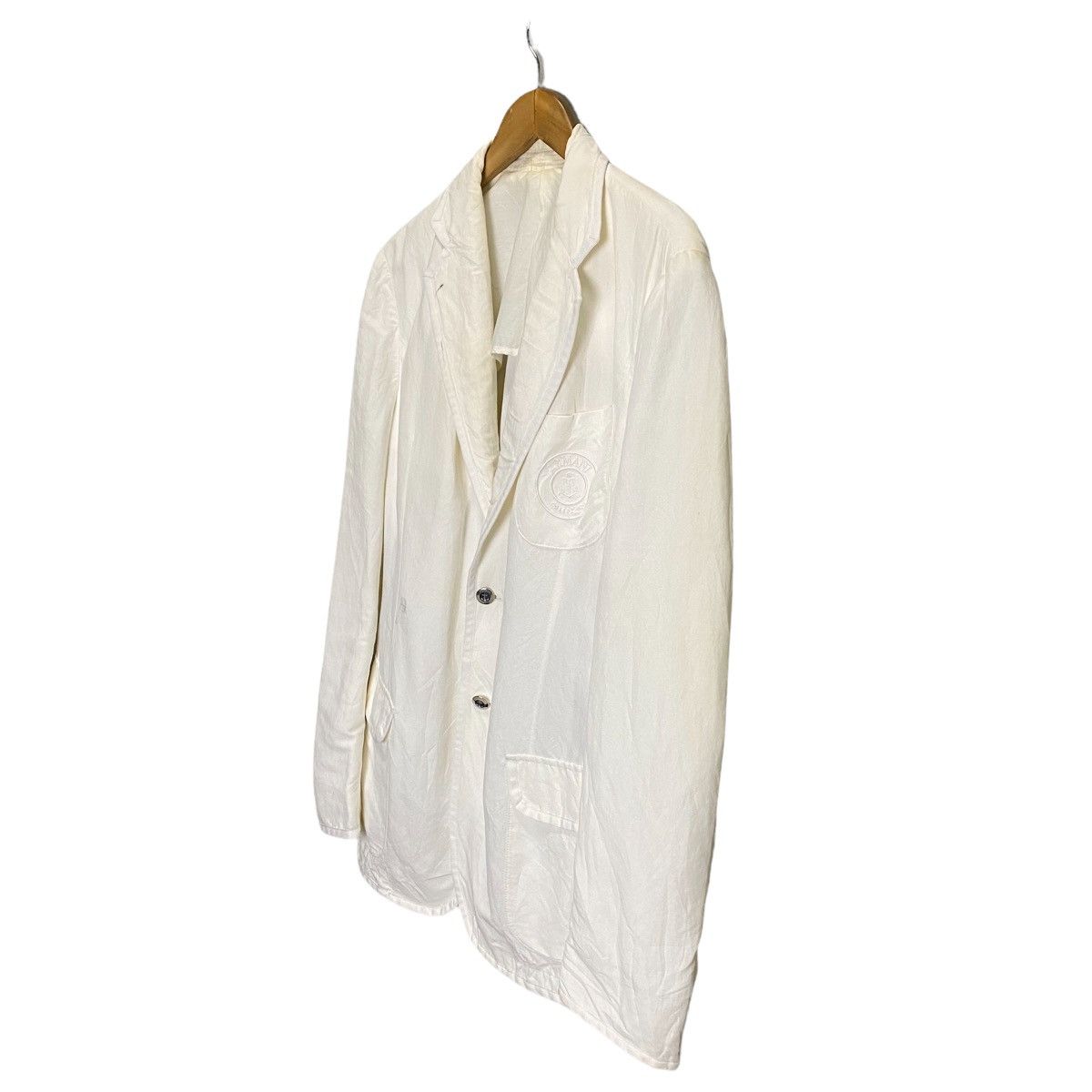 Armani × Vintage armani collezioni vintage white blazer Size 46L - 3 Thumbnail