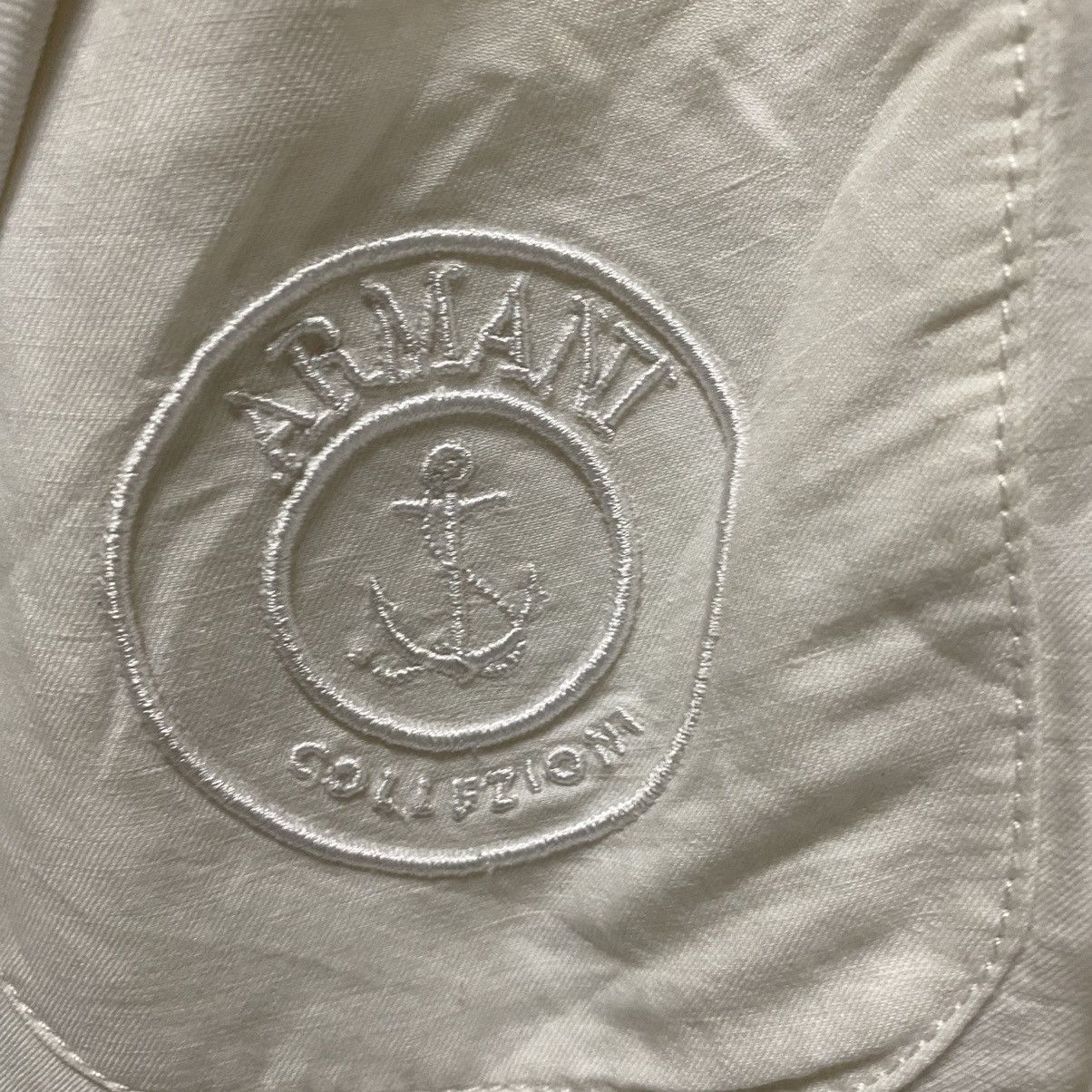 Armani × Vintage armani collezioni vintage white blazer Size 46L - 6 Thumbnail
