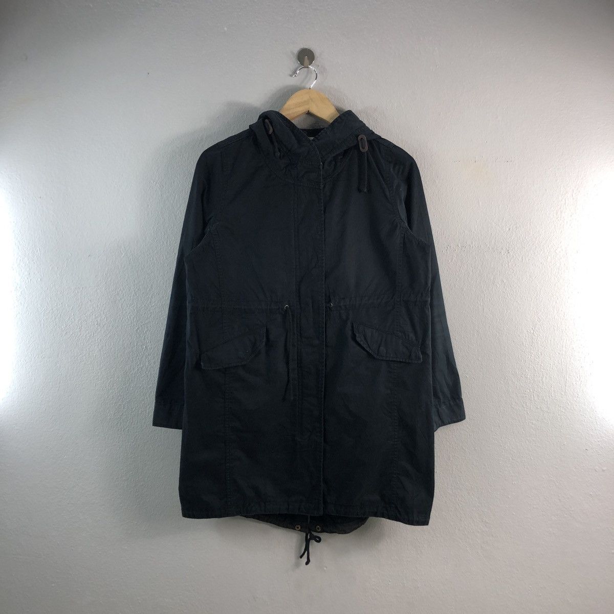 Earth Music & Ecology Japan Womens Long Parka Style Jacket