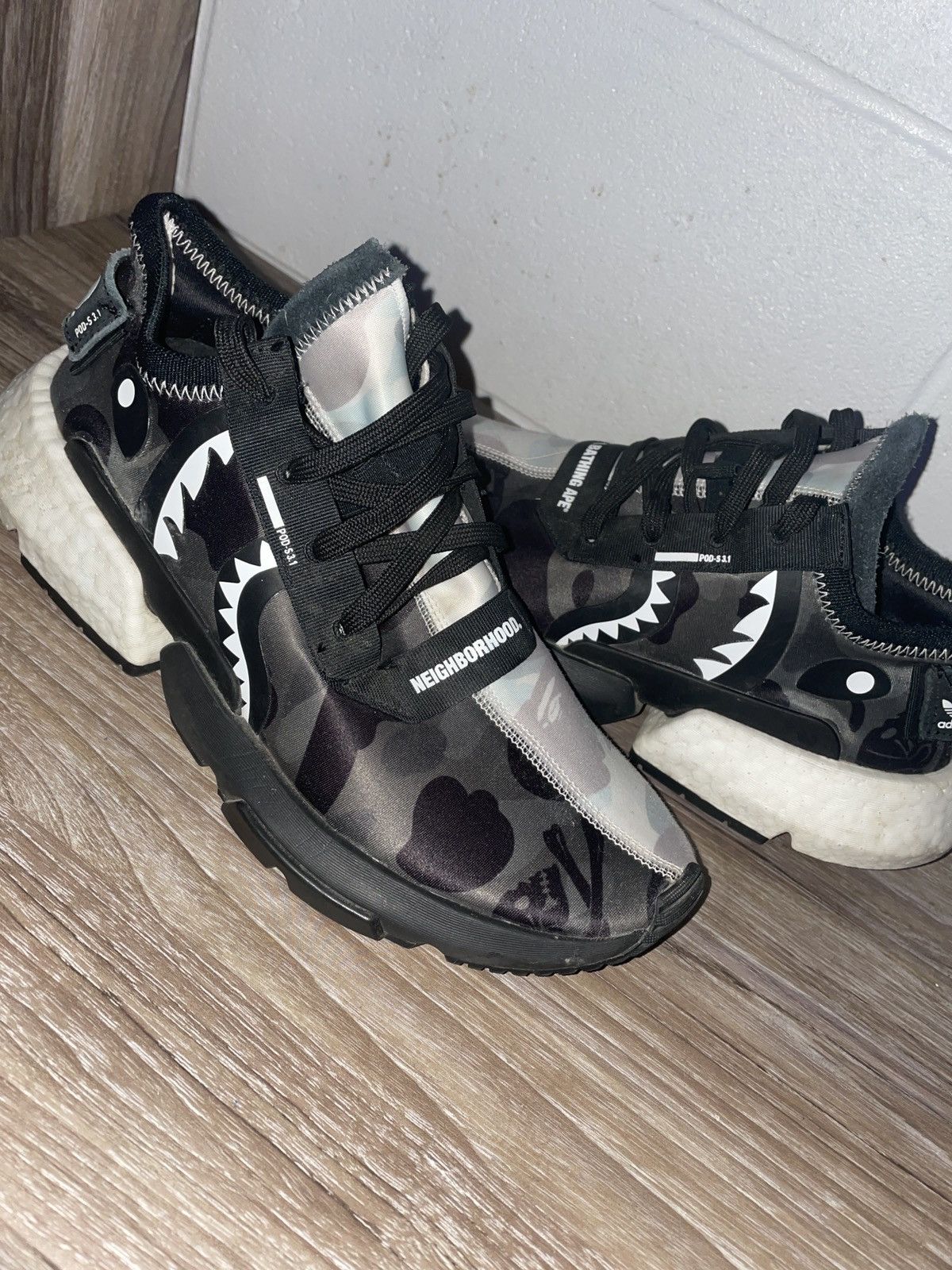 Adidas Neighborhood x Bape x P.O.D. S3.1 Camo 2019 Grailed