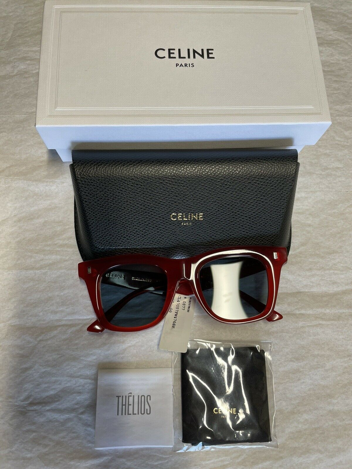 Celine CELINE CL40057F 66V 47mm Rectangle Cat Eye Sunglasses Size ONE SIZE - 2 Thumbnail