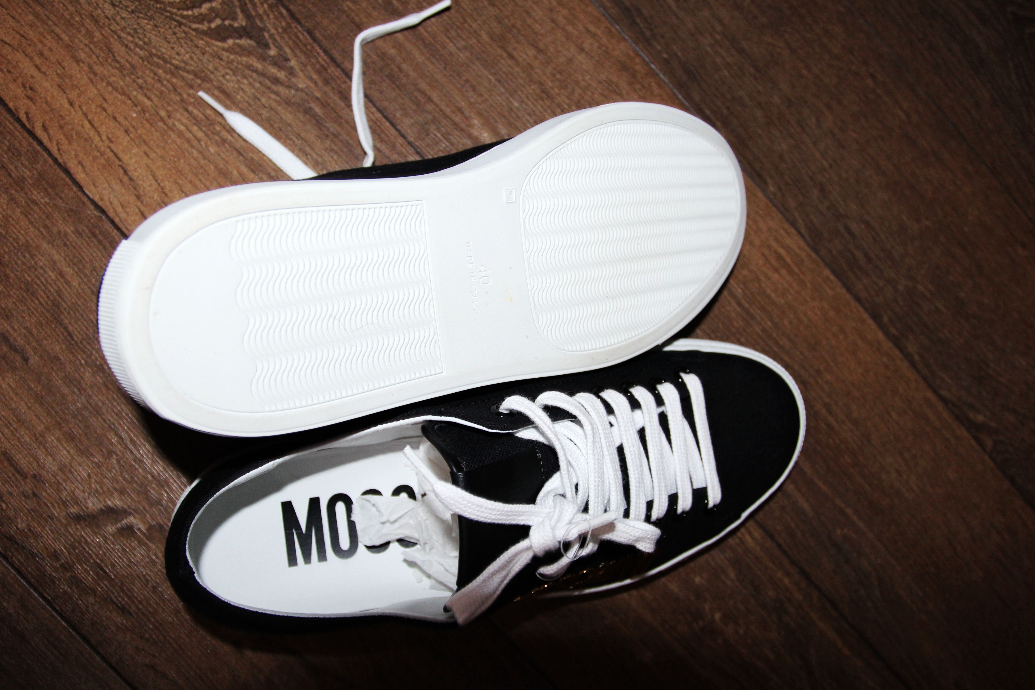 Moschino BNWT AW22 MOSCHINO CANVAS SNEAKERS WITH METAL LOGO 40 Size US 7 / EU 40 - 4 Thumbnail