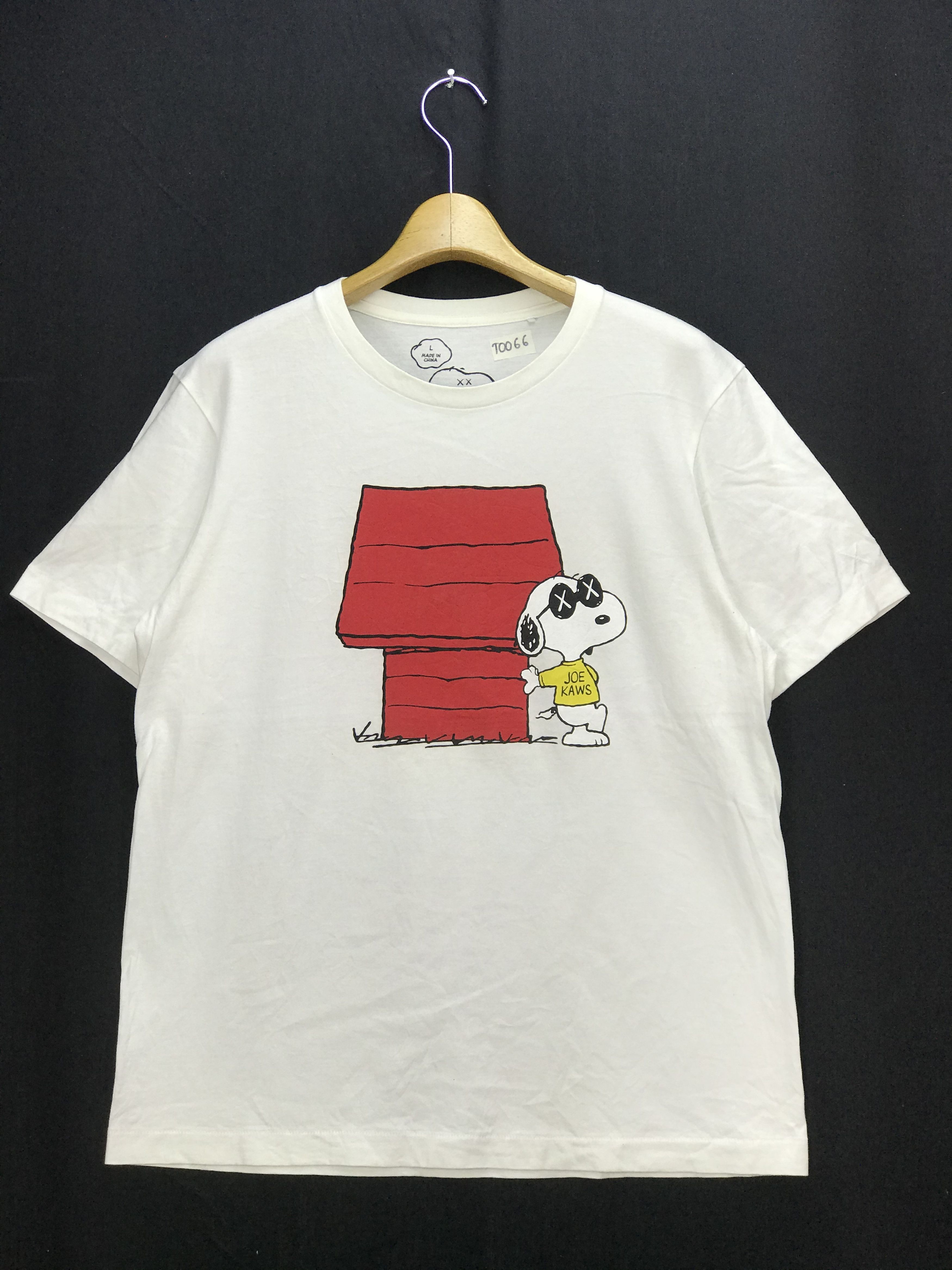 image of Kaws x Peanuts X Uniqlo Shirt in White, Men's (Size Large)