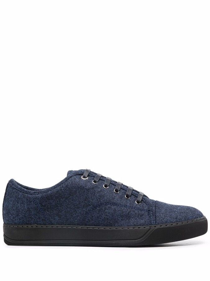 Lanvin BNWT AW22 LANVIN DBB1 FELT LOW TOP SNEAKERS 39 Size US 6 / EU 39 - 1 Thumbnail