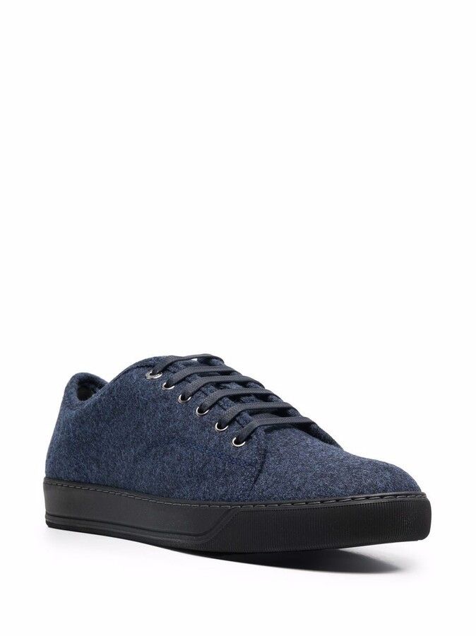 Lanvin BNWT AW22 LANVIN DBB1 FELT LOW TOP SNEAKERS 39 Size US 6 / EU 39 - 7 Thumbnail