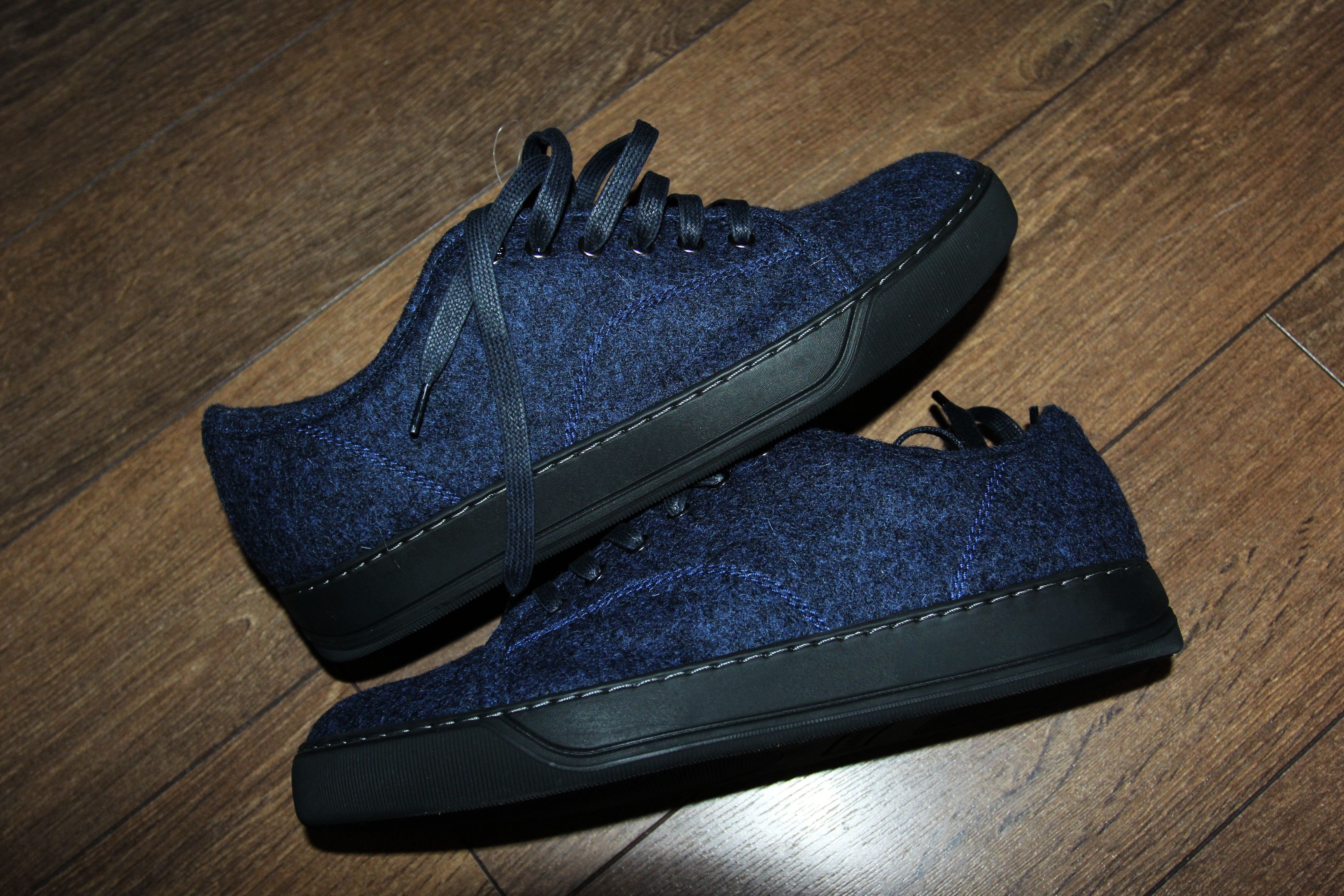 Lanvin BNWT AW22 LANVIN DBB1 FELT LOW TOP SNEAKERS 39 Size US 6 / EU 39 - 3 Thumbnail