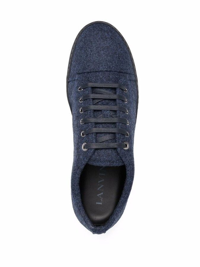 Lanvin BNWT AW22 LANVIN DBB1 FELT LOW TOP SNEAKERS 39 Size US 6 / EU 39 - 9 Thumbnail
