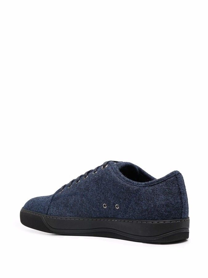 Lanvin BNWT AW22 LANVIN DBB1 FELT LOW TOP SNEAKERS 39 Size US 6 / EU 39 - 8 Thumbnail