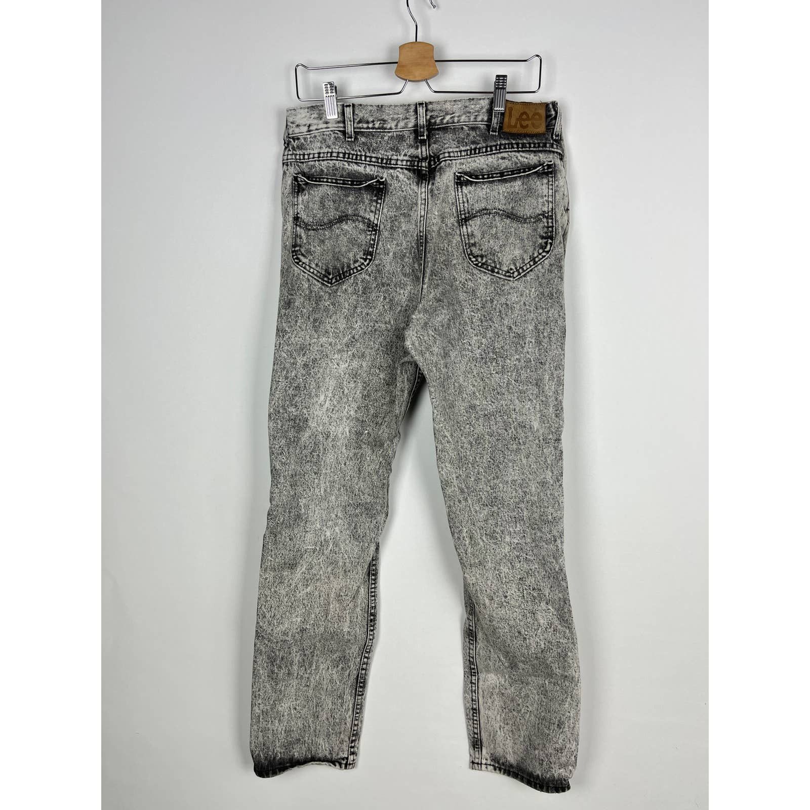 Vintage 80s 90s Lee Acid Wash Jeans Pants 33 x 32