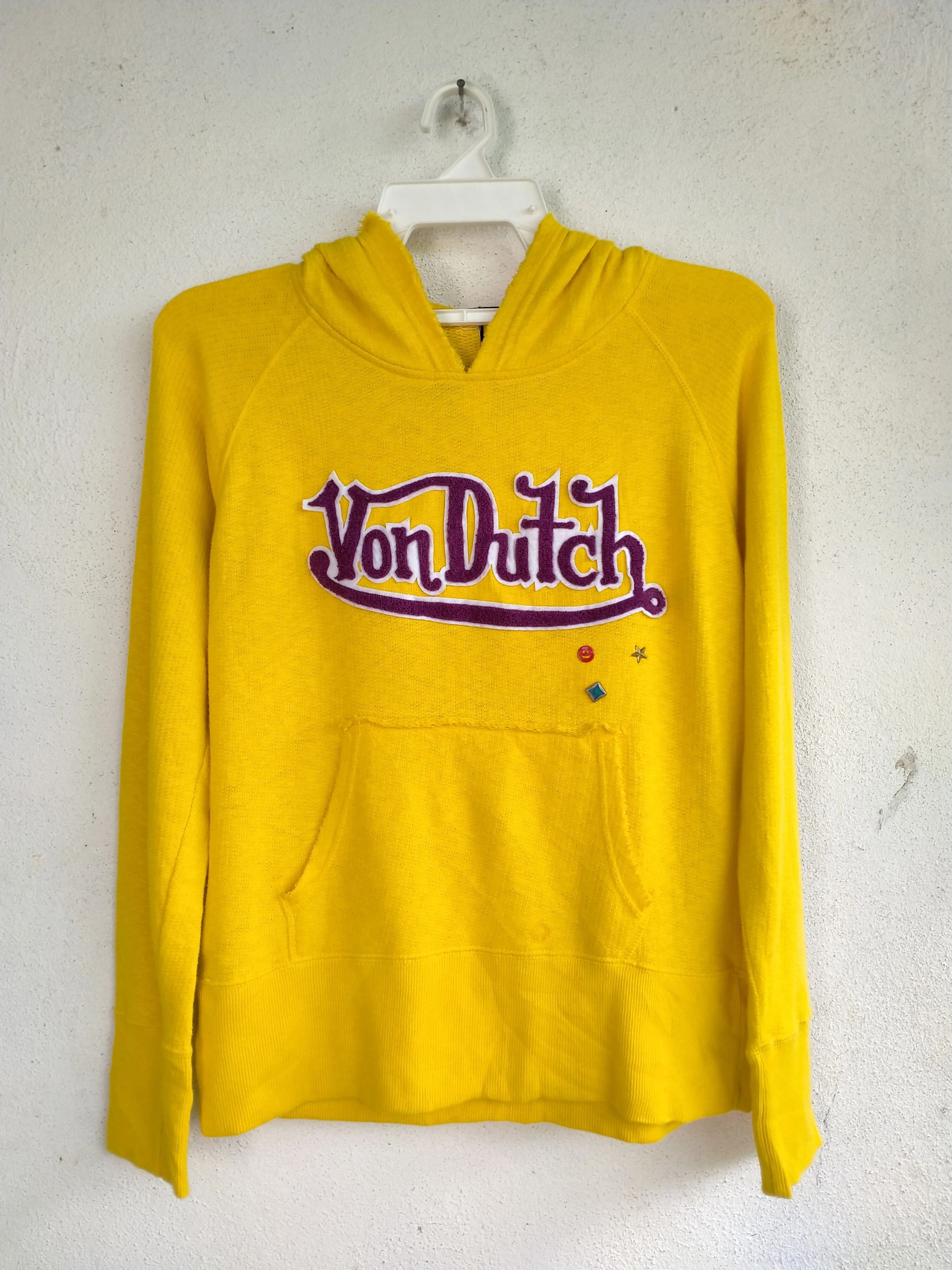 Vintage Vintage Von Ducth Spellout Hoodie for ladies Size M / US 6-8 / IT 42-44 - 1 Thumbnail