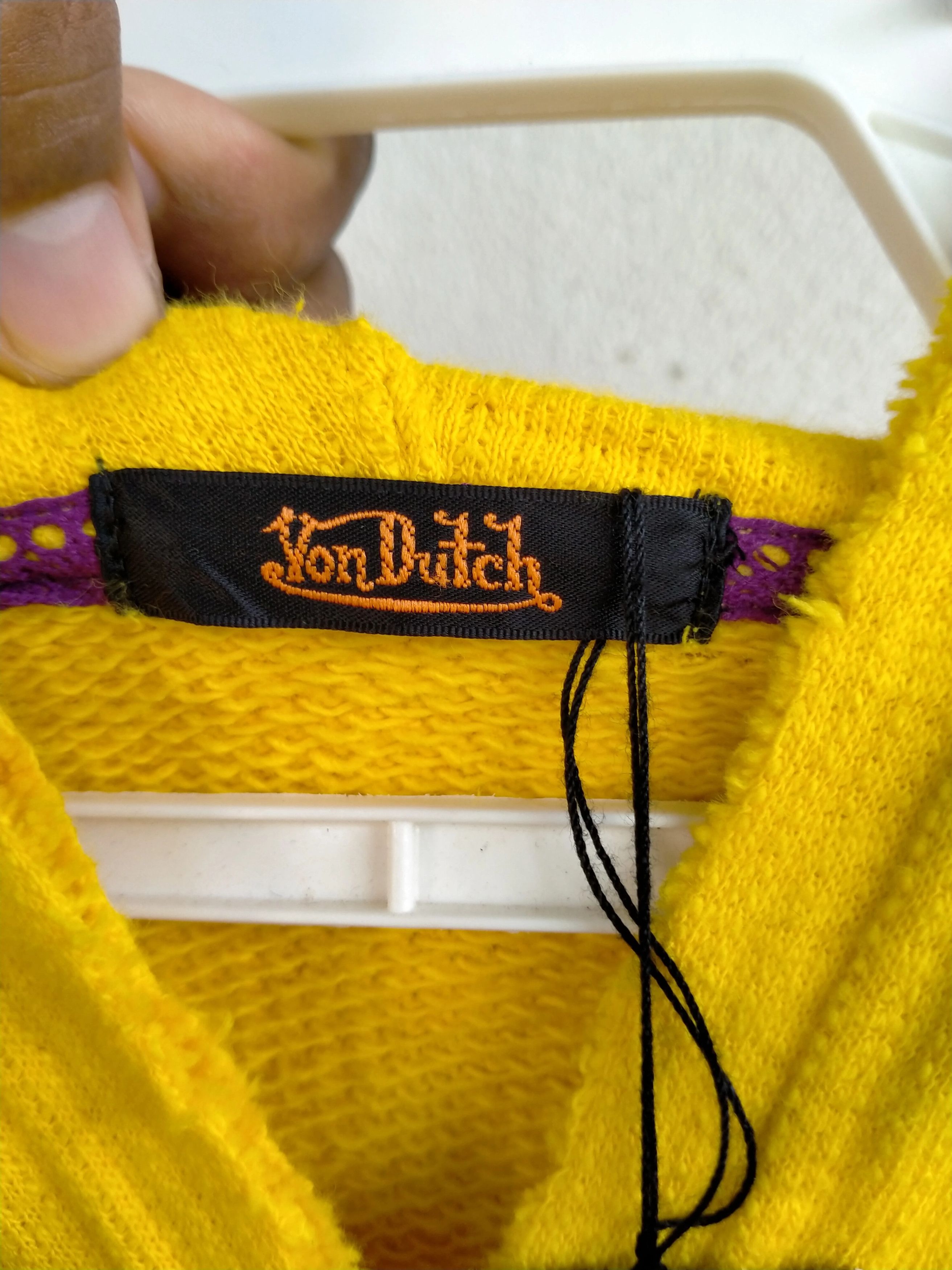 Vintage Vintage Von Ducth Spellout Hoodie for ladies Size M / US 6-8 / IT 42-44 - 2 Thumbnail