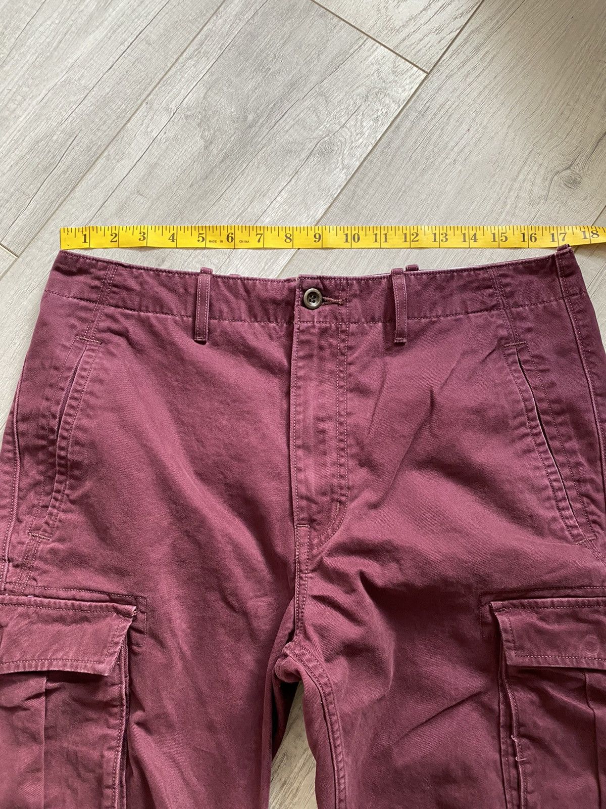 Levi's × Levi's Made & Crafted Levi’s Strauss white tab Maroon Cargo Pants Size US 32 / EU 48 - 6 Thumbnail