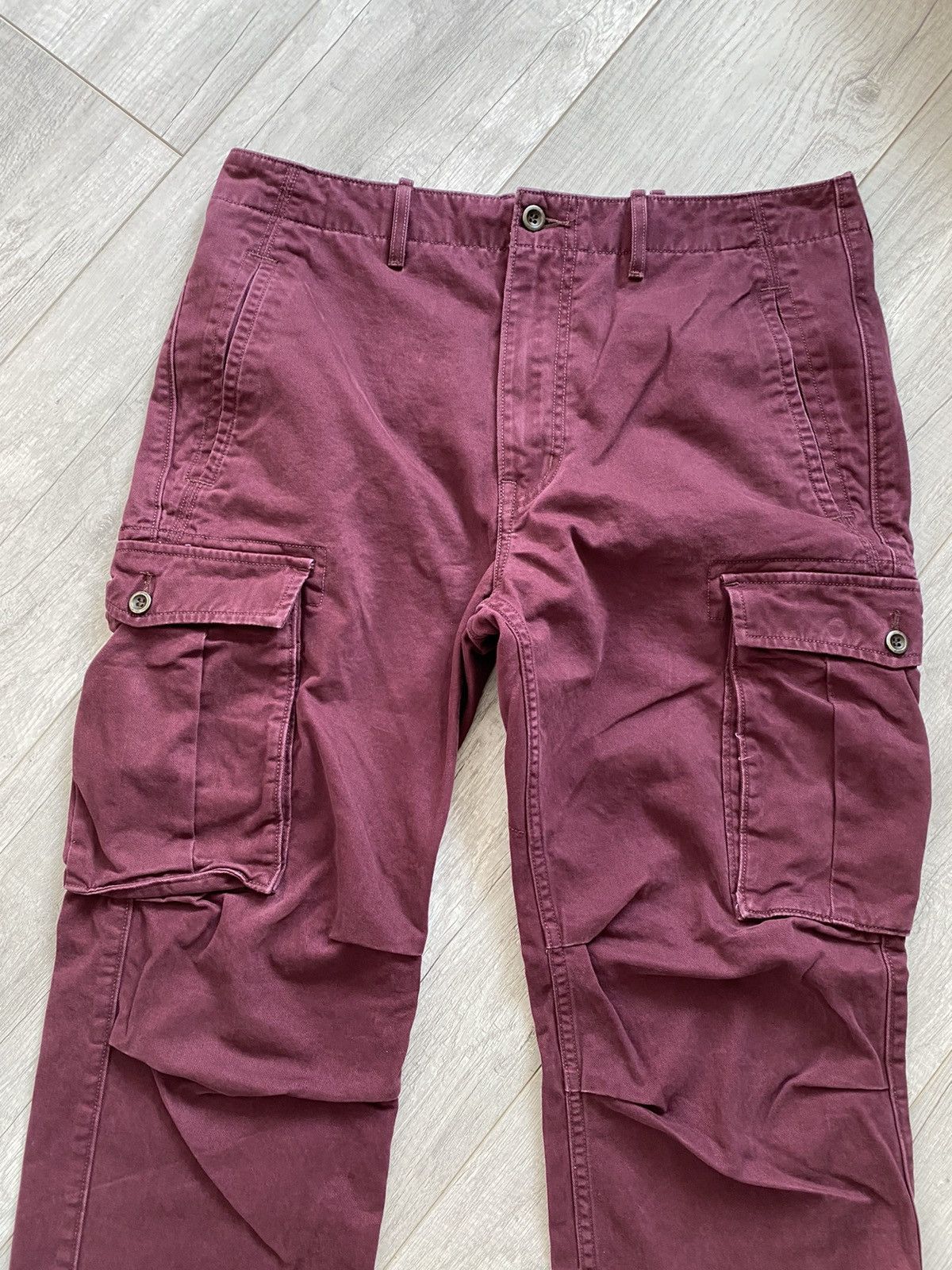 Levi's × Levi's Made & Crafted Levi’s Strauss white tab Maroon Cargo Pants Size US 32 / EU 48 - 1 Thumbnail