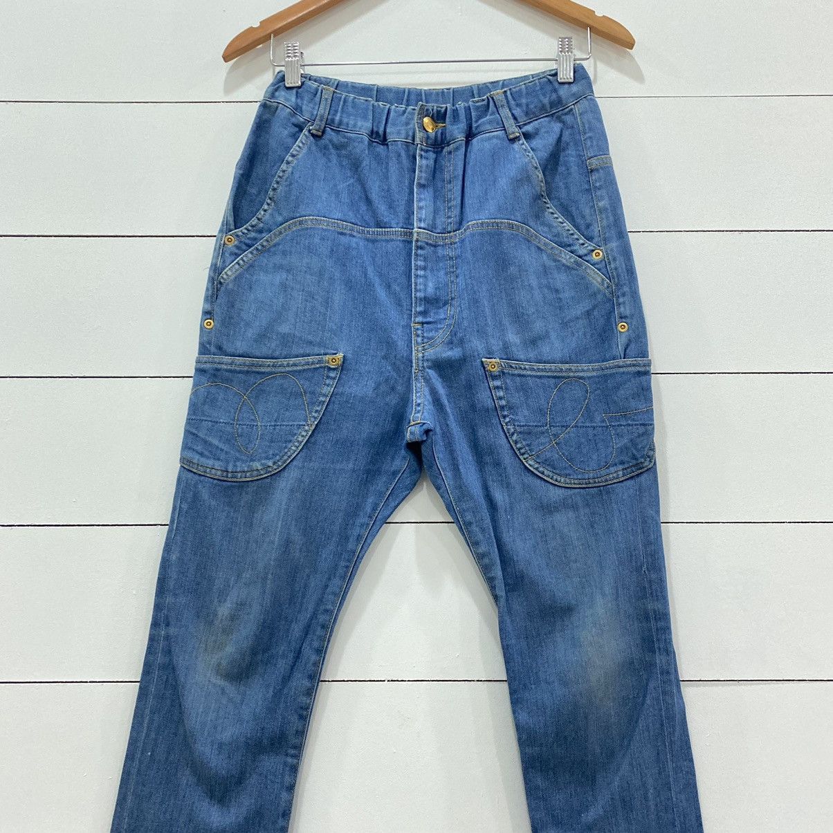Issey Miyake × Japanese Brand × mercibeaucoup Mercibeaucoup by Issey Miyake Long Rise Jeans Size US 28 / EU 44 - 2 Thumbnail