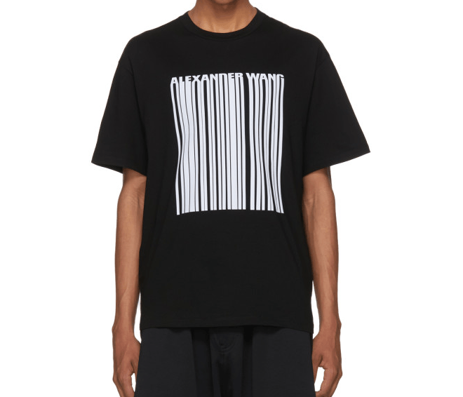 Alexander Wang Alexander Wang Black Barcode T-Shirt Size 50 Size US M / EU 48-50 / 2 - 7 Thumbnail