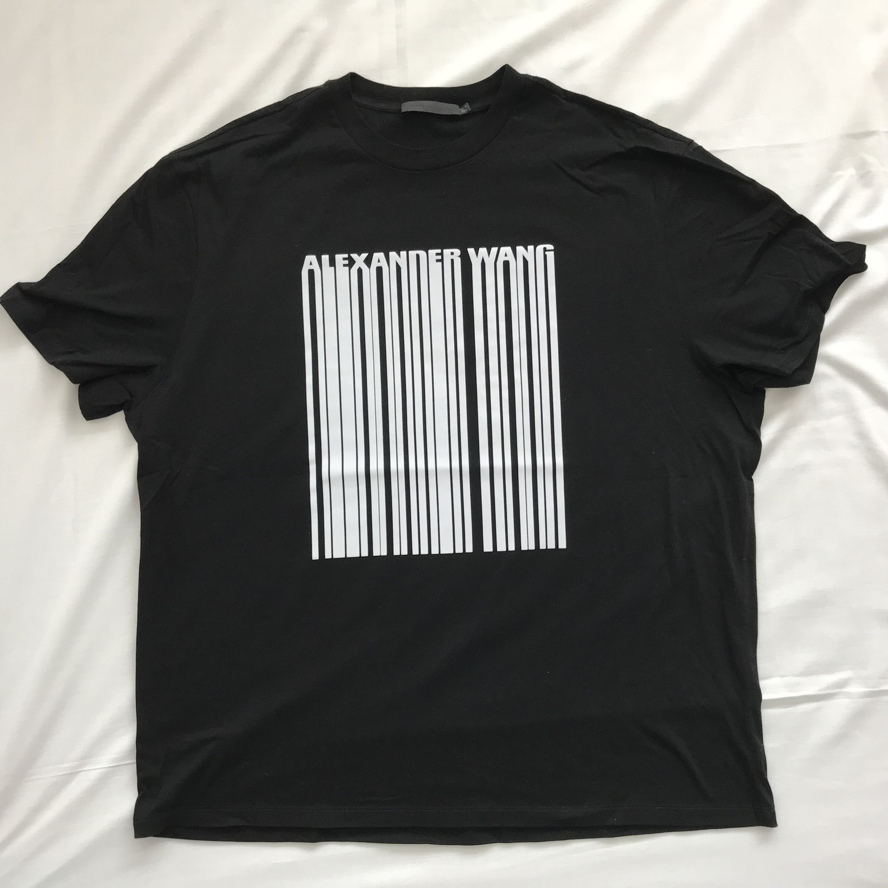 Alexander Wang Alexander Wang Black Barcode T-Shirt Size 50 Size US M / EU 48-50 / 2 - 2 Thumbnail