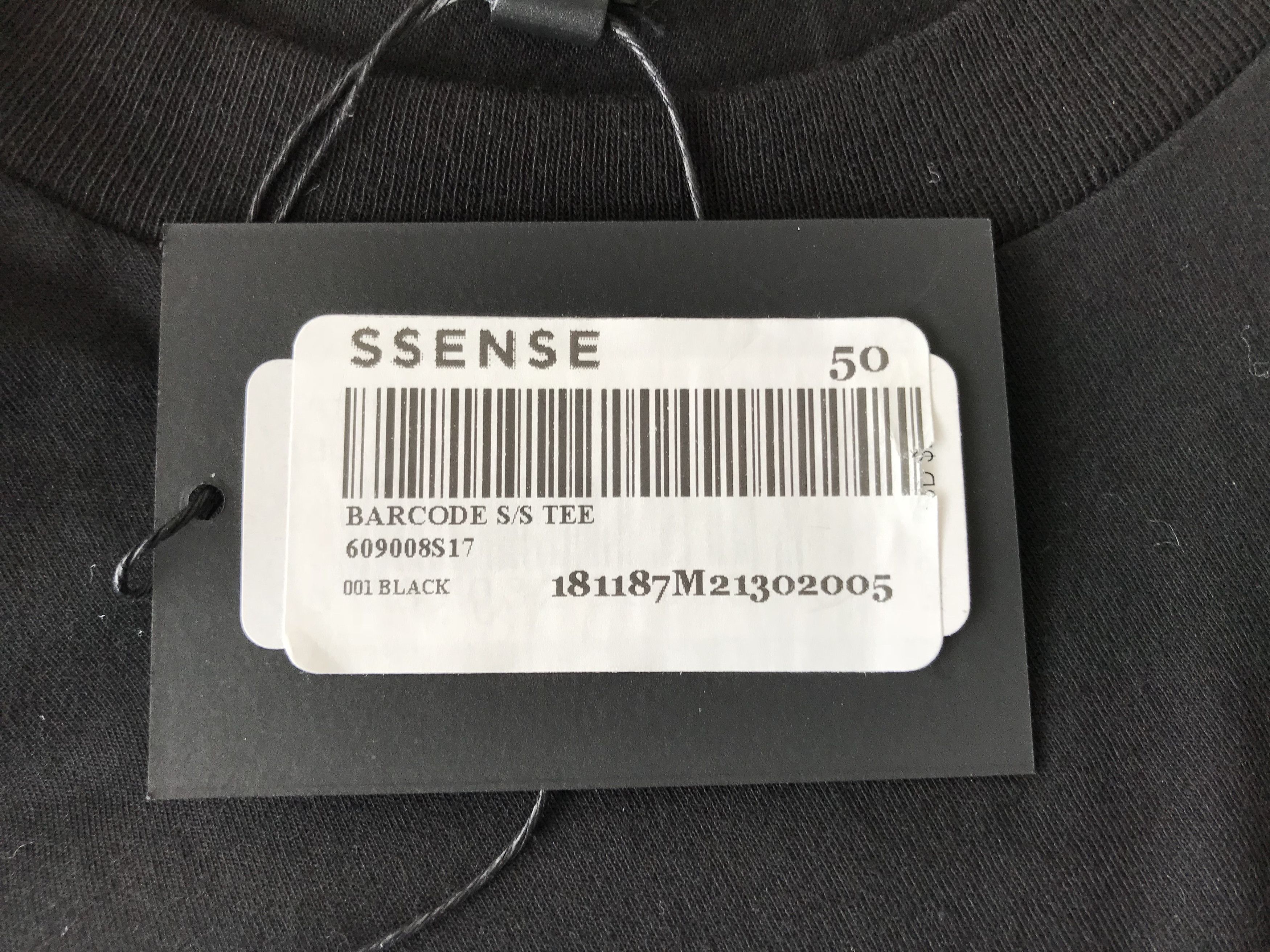 Alexander Wang Alexander Wang Black Barcode T-Shirt Size 50 Size US M / EU 48-50 / 2 - 4 Thumbnail