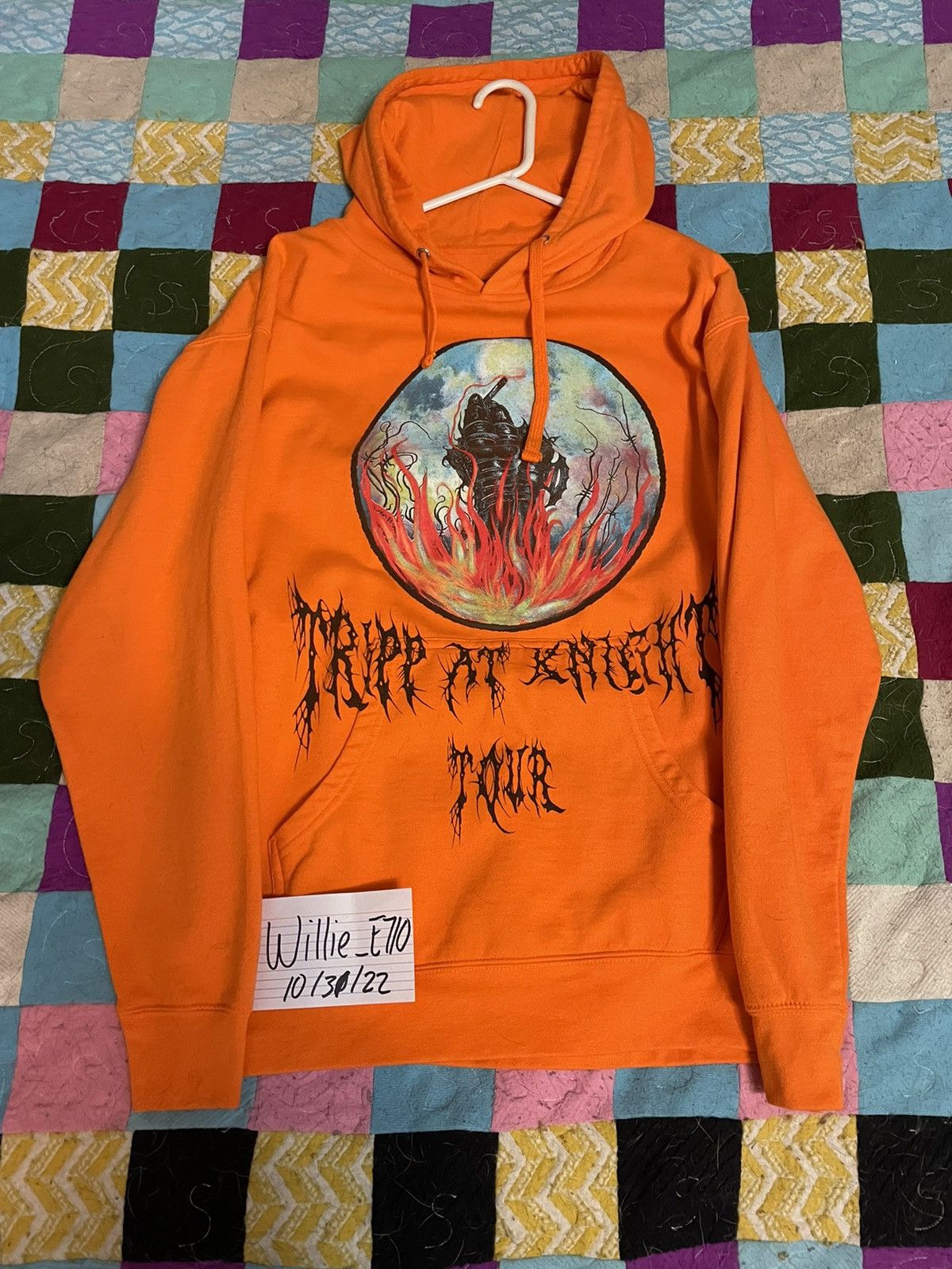 Trippie Redd Trippie Red 2021 Trip At Knight Tour Orange Hoodie. Size US M / EU 48-50 / 2 - 1 Thumbnail