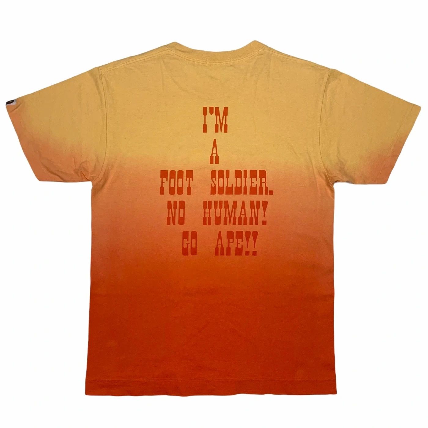 Bape Baby Milo 🍊 OG Orange Gradation Tee Size US M / EU 48-50 / 2 - 2 Thumbnail