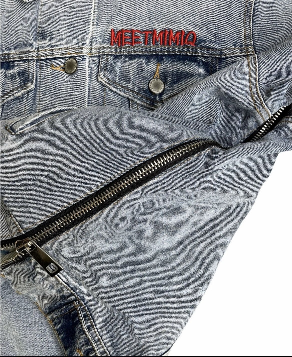 Designer Miao Miao Couture Denim Jacket Size US XL / EU 56 / 4 - 5 Thumbnail