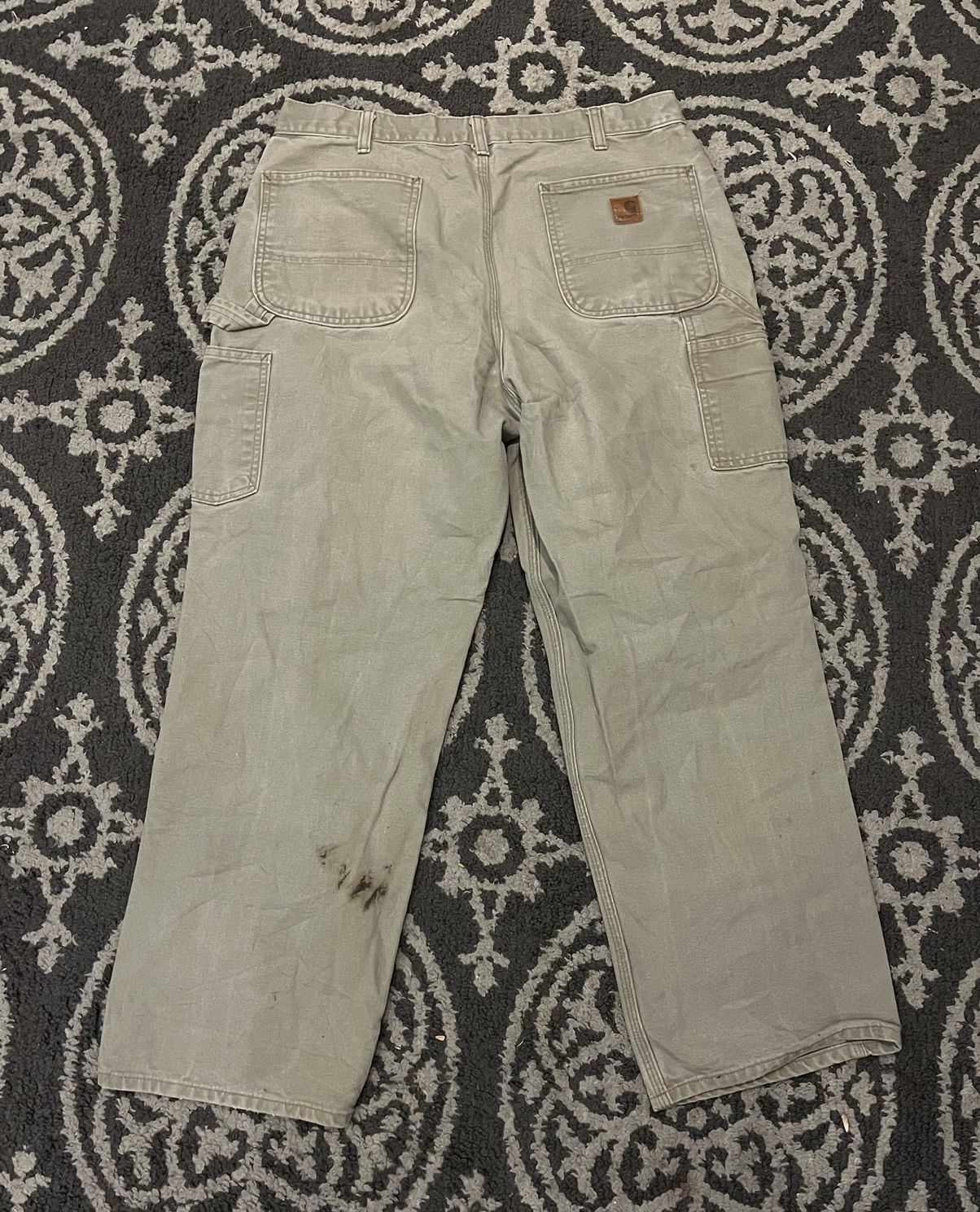 Carhartt × Vintage Vintage Carhartt B11 DES Tan Men's 36x30 Carpenter Pants Size US 36 / EU 52 - 4 Thumbnail