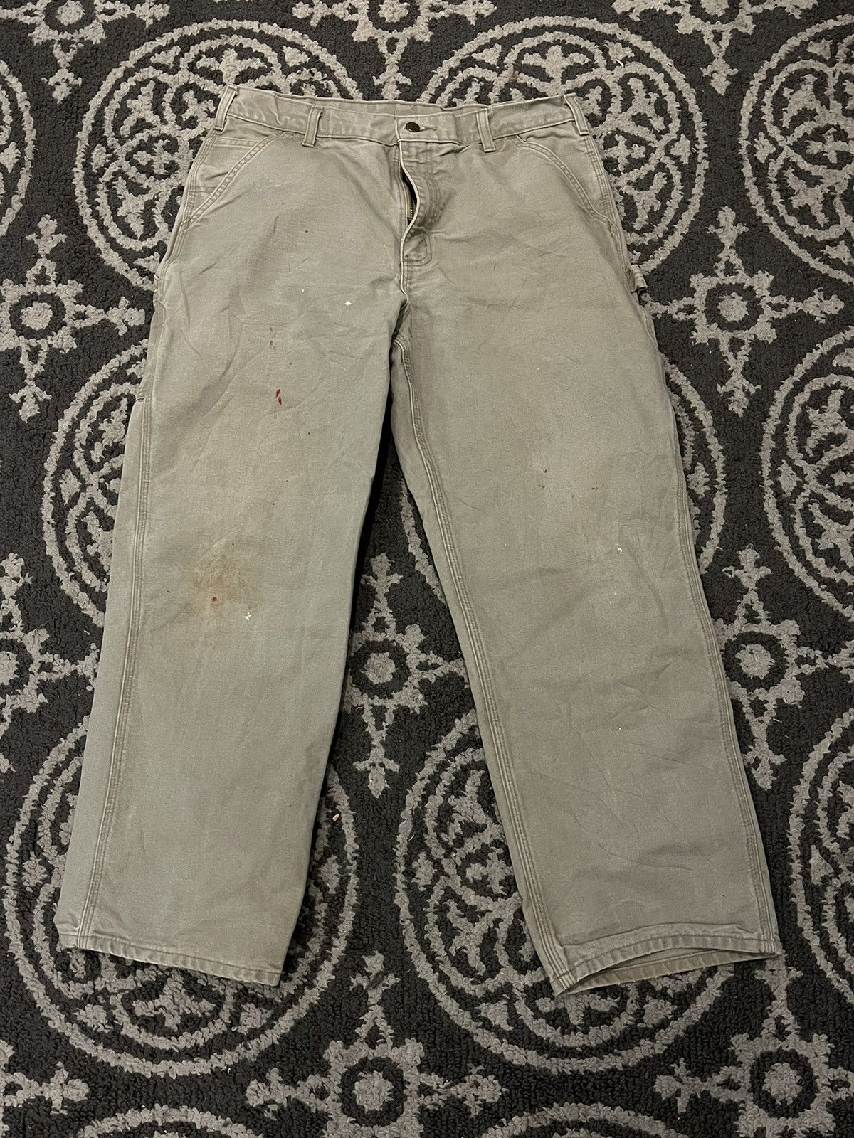 Carhartt × Vintage Vintage Carhartt B11 DES Tan Men's 36x30 Carpenter Pants Size US 36 / EU 52 - 1 Thumbnail