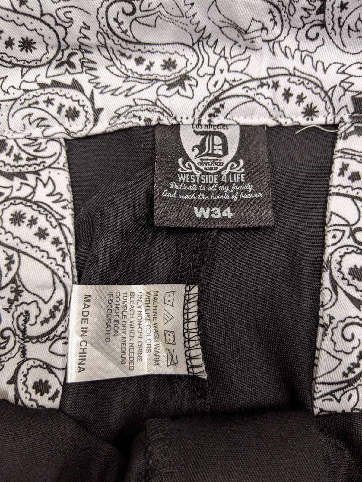 Rap Tees Westside 4 Life Los Angeles Pants Size US 35 - 10 Thumbnail