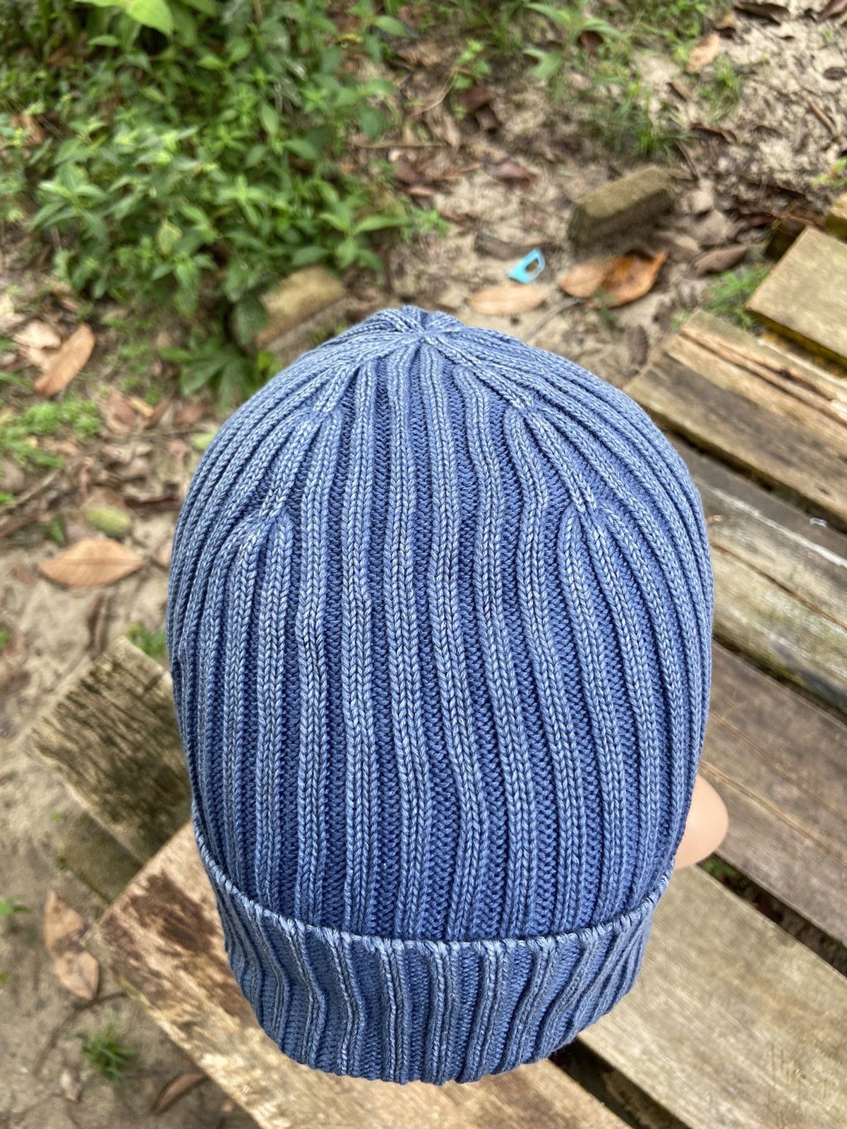 Japanese Brand Indigo Blue Denim Beanie Hat Size ONE SIZE - 5 Thumbnail