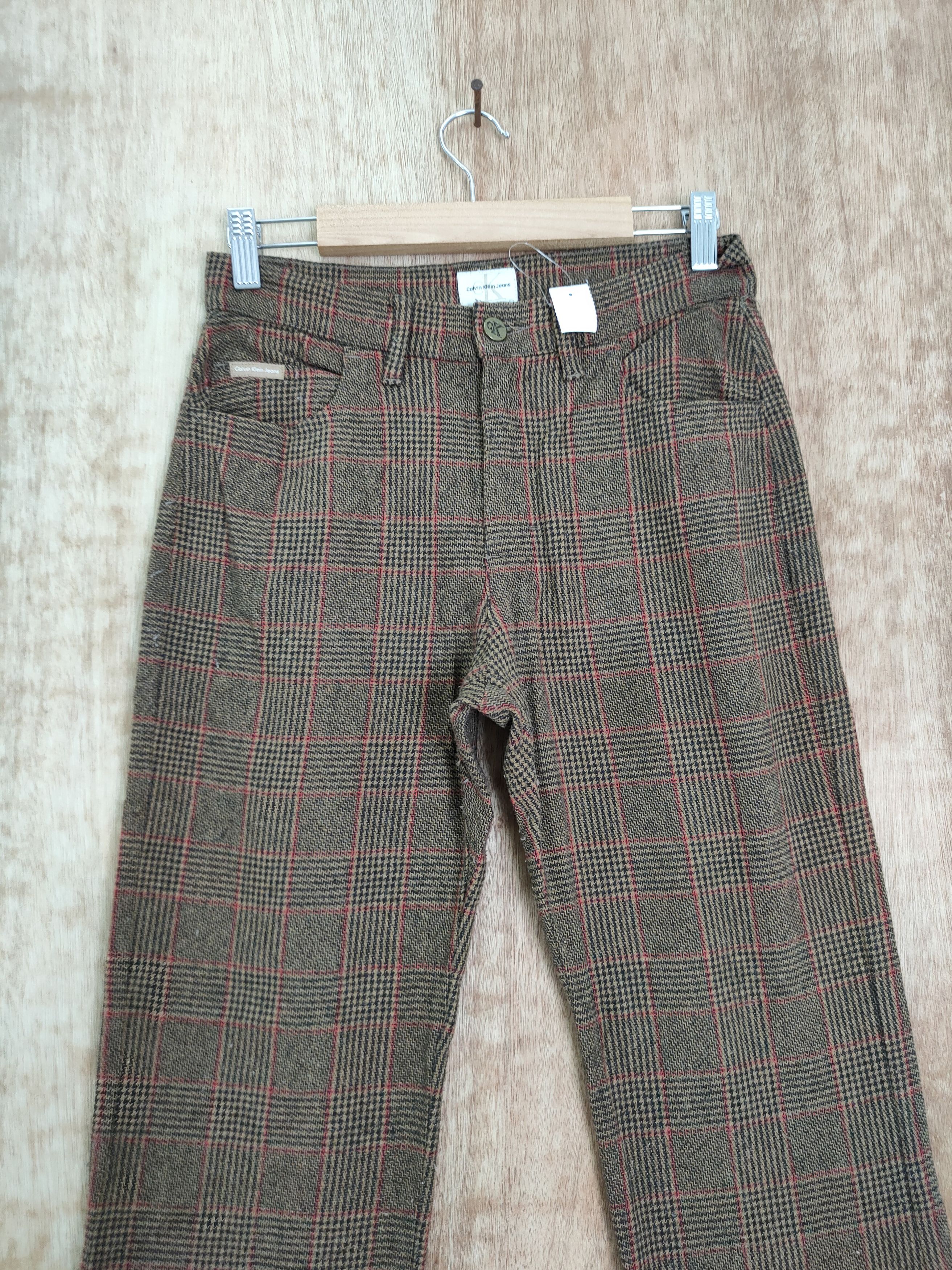 Calvin Klein Calvin Klein checkered punk like burberry pants #701 Size US 26 / EU 42 - 4 Thumbnail