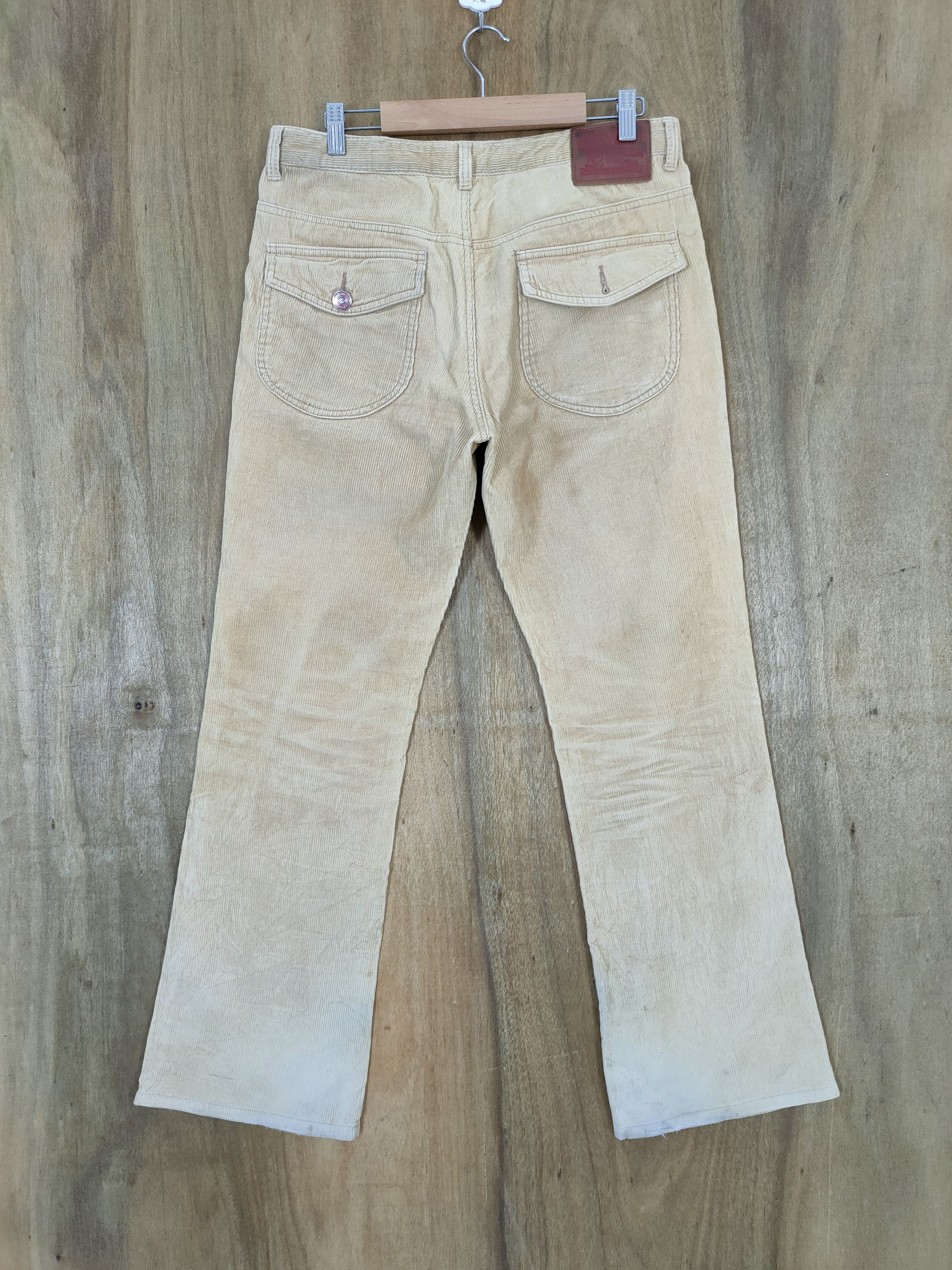 Japanese Brand SOUL FRANKY CORDUROY RUSTY FLARE BUSH PANTS Size US 32 / EU 48 - 2 Thumbnail
