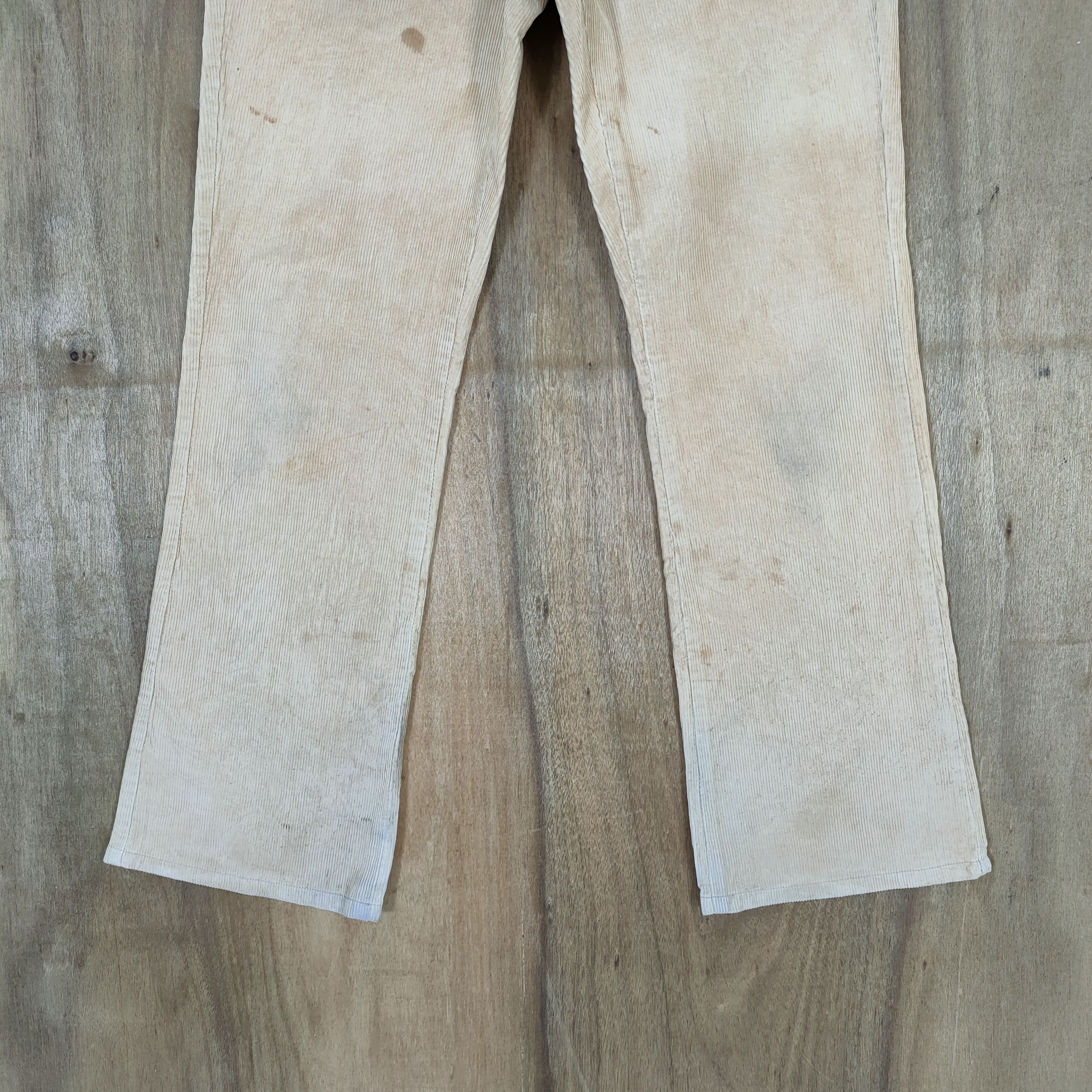 Japanese Brand SOUL FRANKY CORDUROY RUSTY FLARE BUSH PANTS Size US 32 / EU 48 - 6 Thumbnail