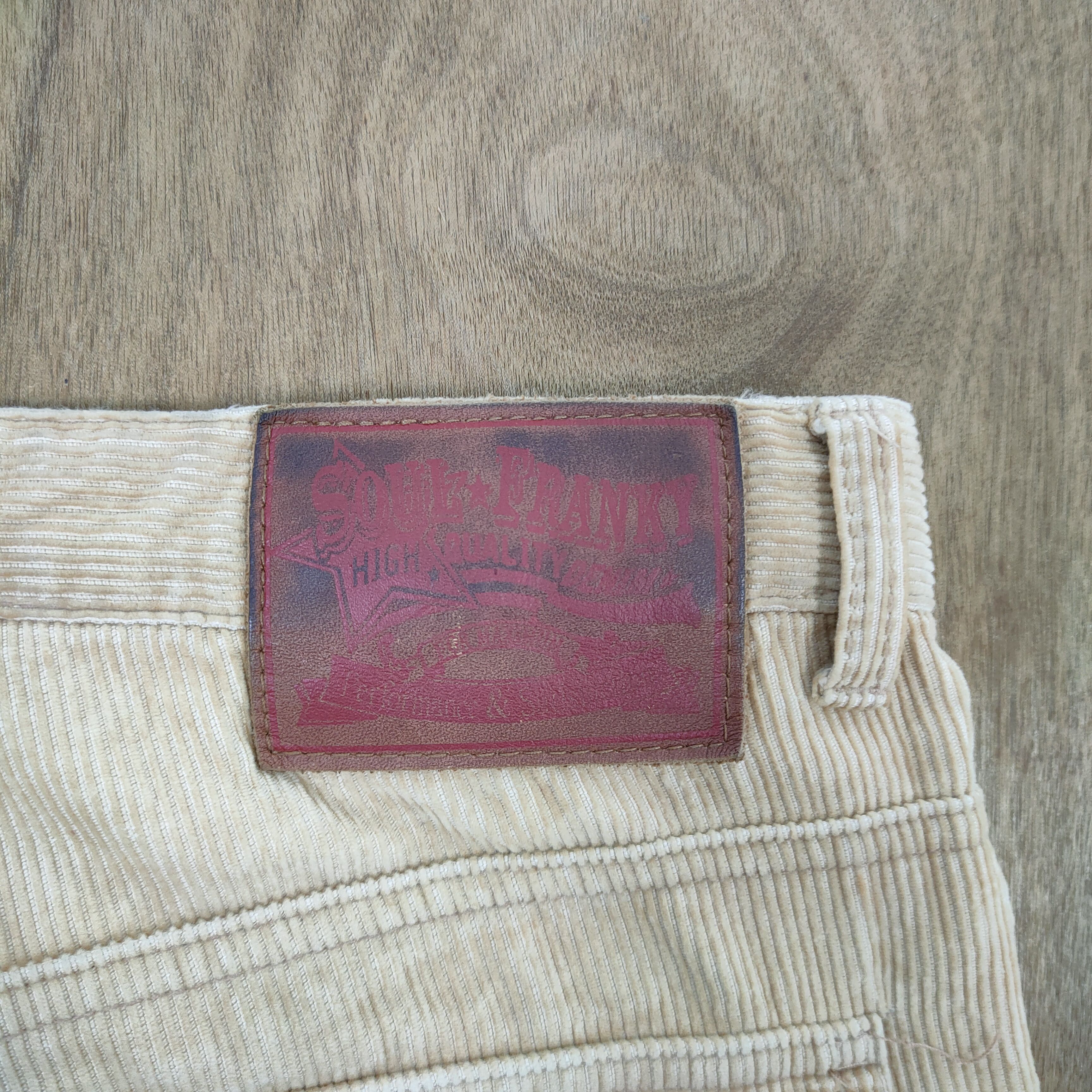 Japanese Brand SOUL FRANKY CORDUROY RUSTY FLARE BUSH PANTS Size US 32 / EU 48 - 4 Thumbnail